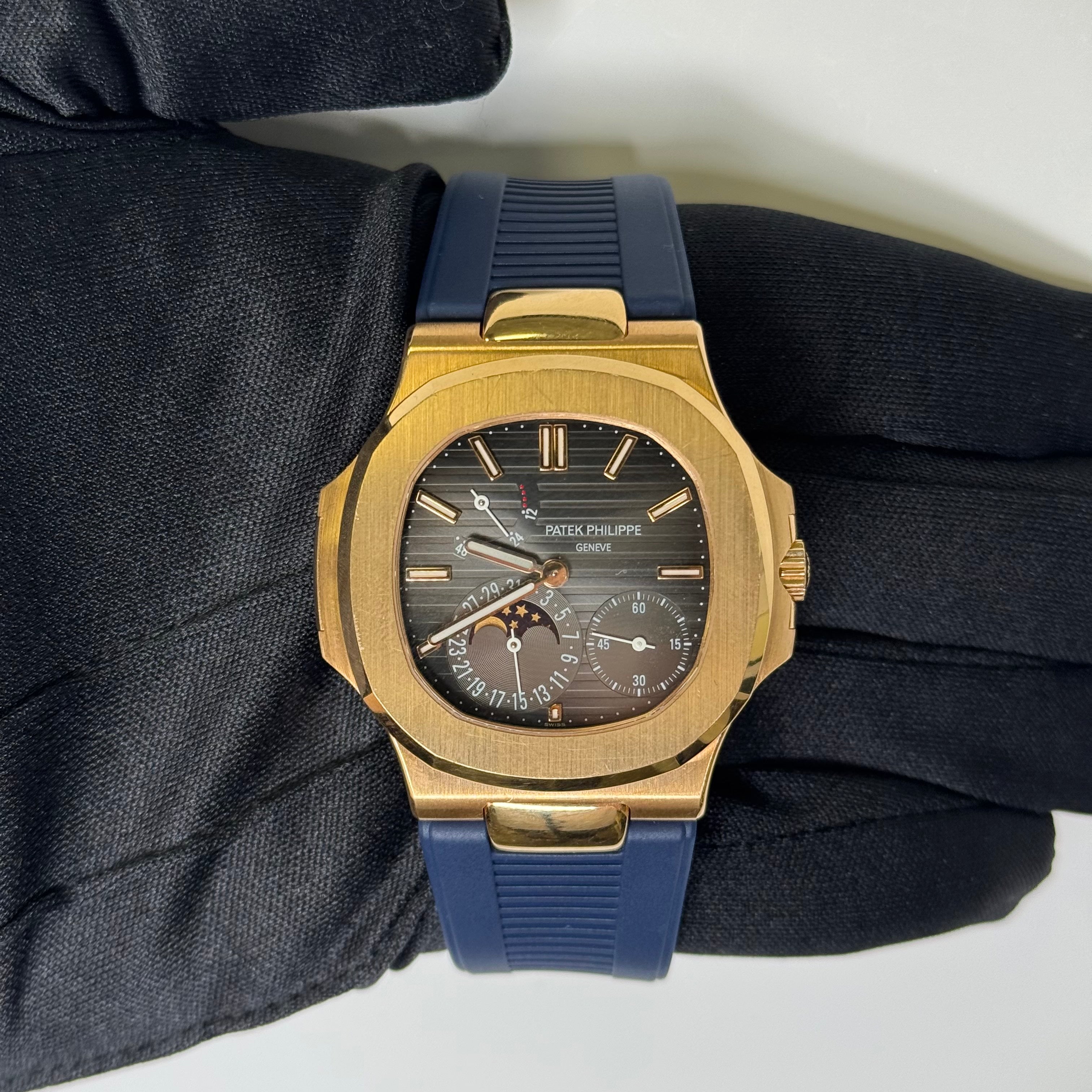 Patek Philippe Nautilus 40mm Grey Dial Watch Ref# 5712R-001 - Happy Jewelers Fine Jewelry Lifetime Warranty