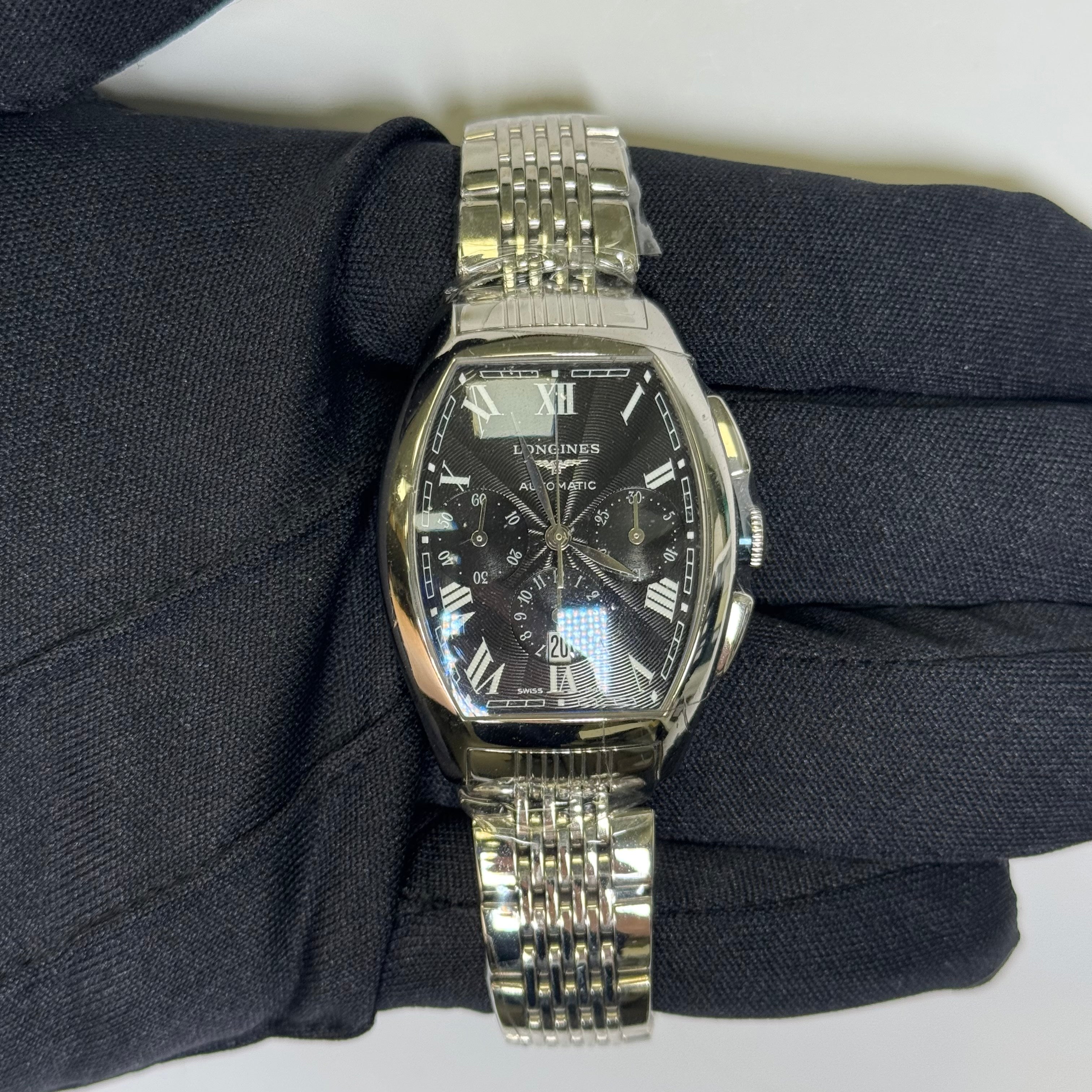 Longines Evidenza 31mm Black Dial Watch Ref#L2.156.4.51.6 - Happy Jewelers Fine Jewelry Lifetime Warranty