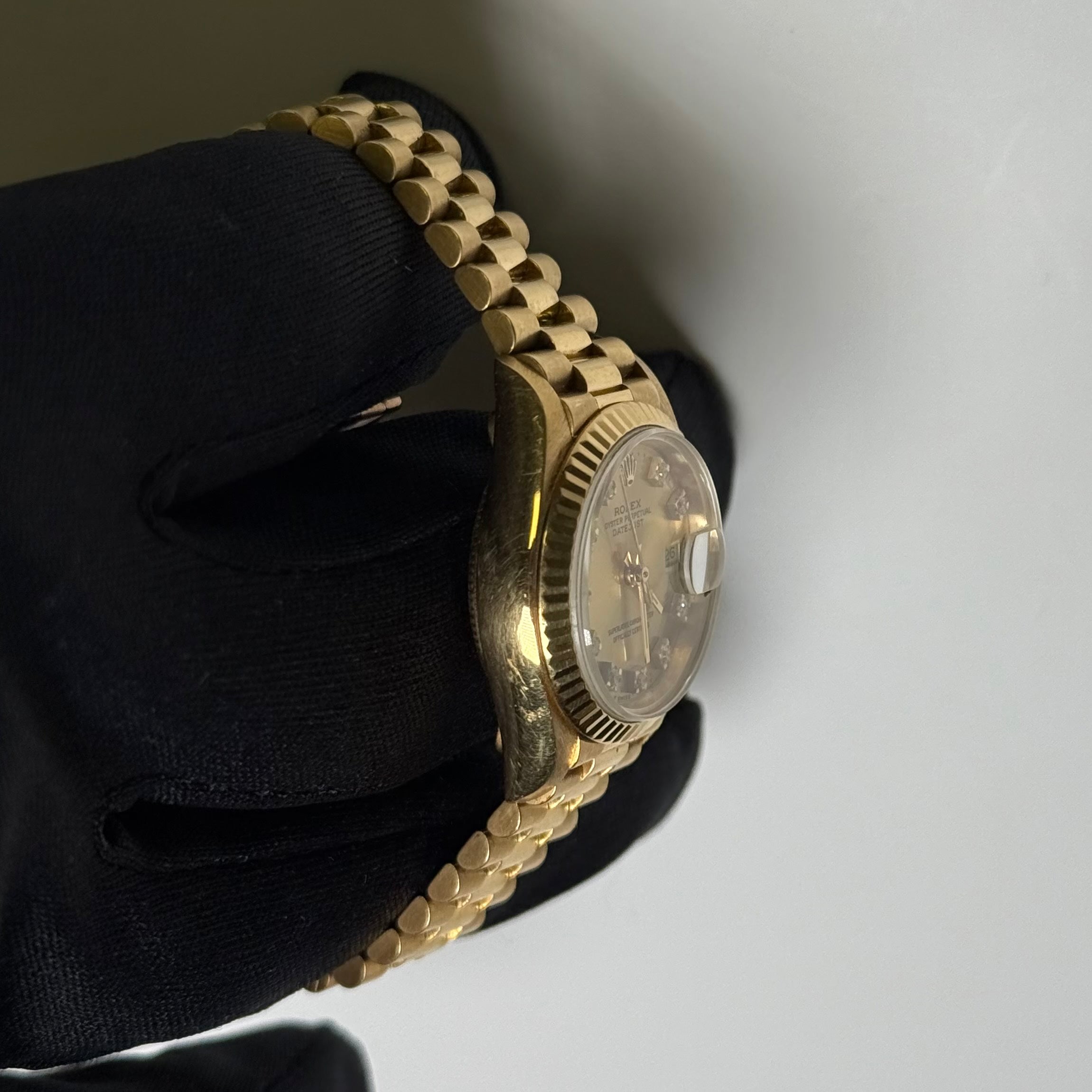 Rolex Datejust 26mm Champagne Dial Watch Ref# 69178 - Happy Jewelers Fine Jewelry Lifetime Warranty