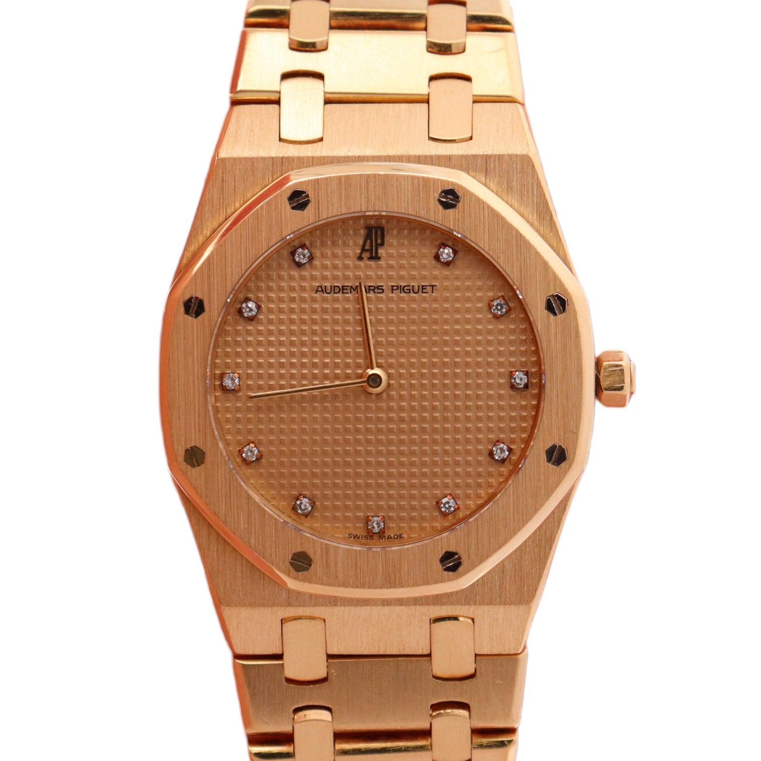 Audemars Piguet Royal Oak 33mm Champagne Dial Watch Ref# 56303BA.OO.0789BA.02 - Happy Jewelers Fine Jewelry Lifetime Warranty