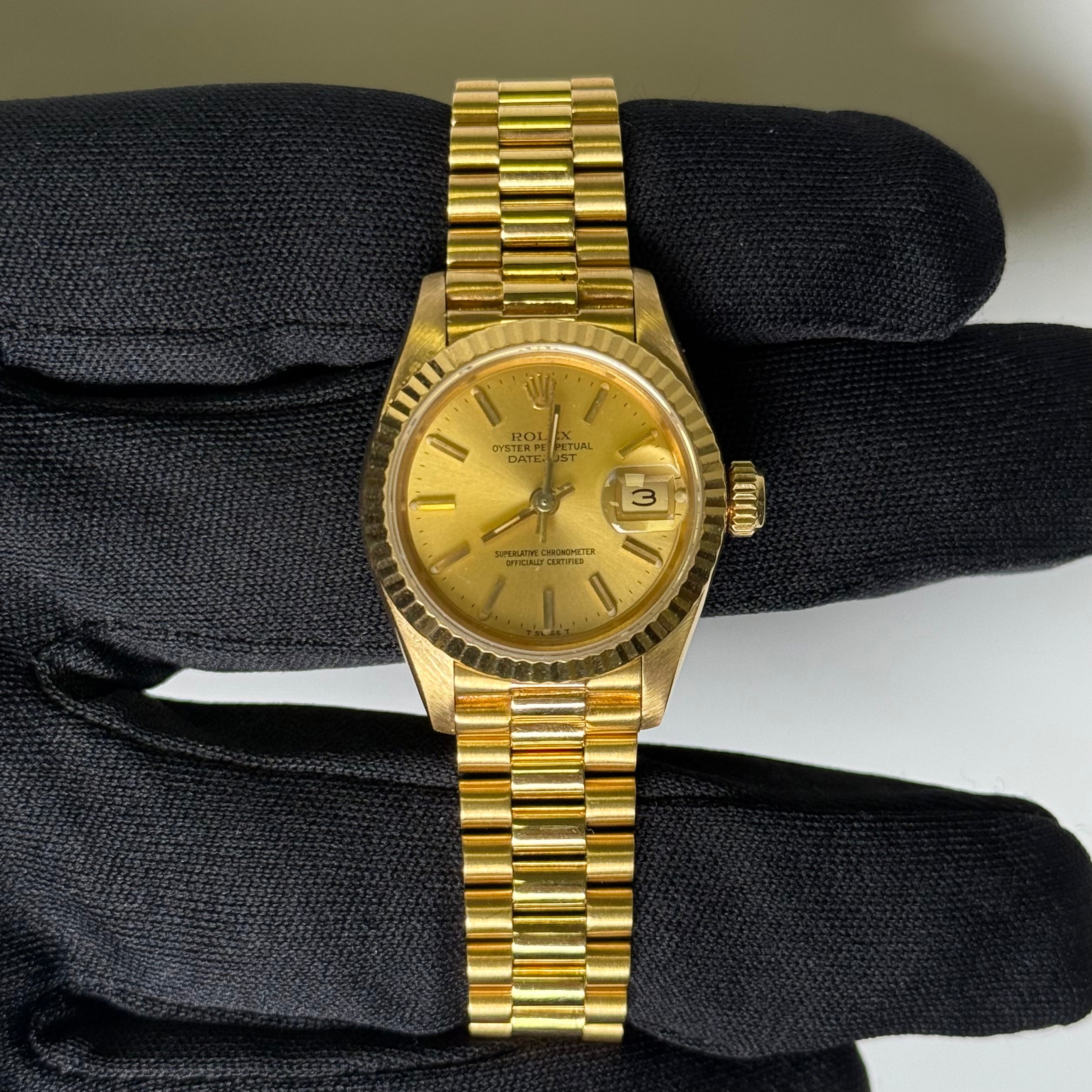 Rolex Datejust 26mm Champagne Dial Watch Ref# 69178 - Happy Jewelers Fine Jewelry Lifetime Warranty