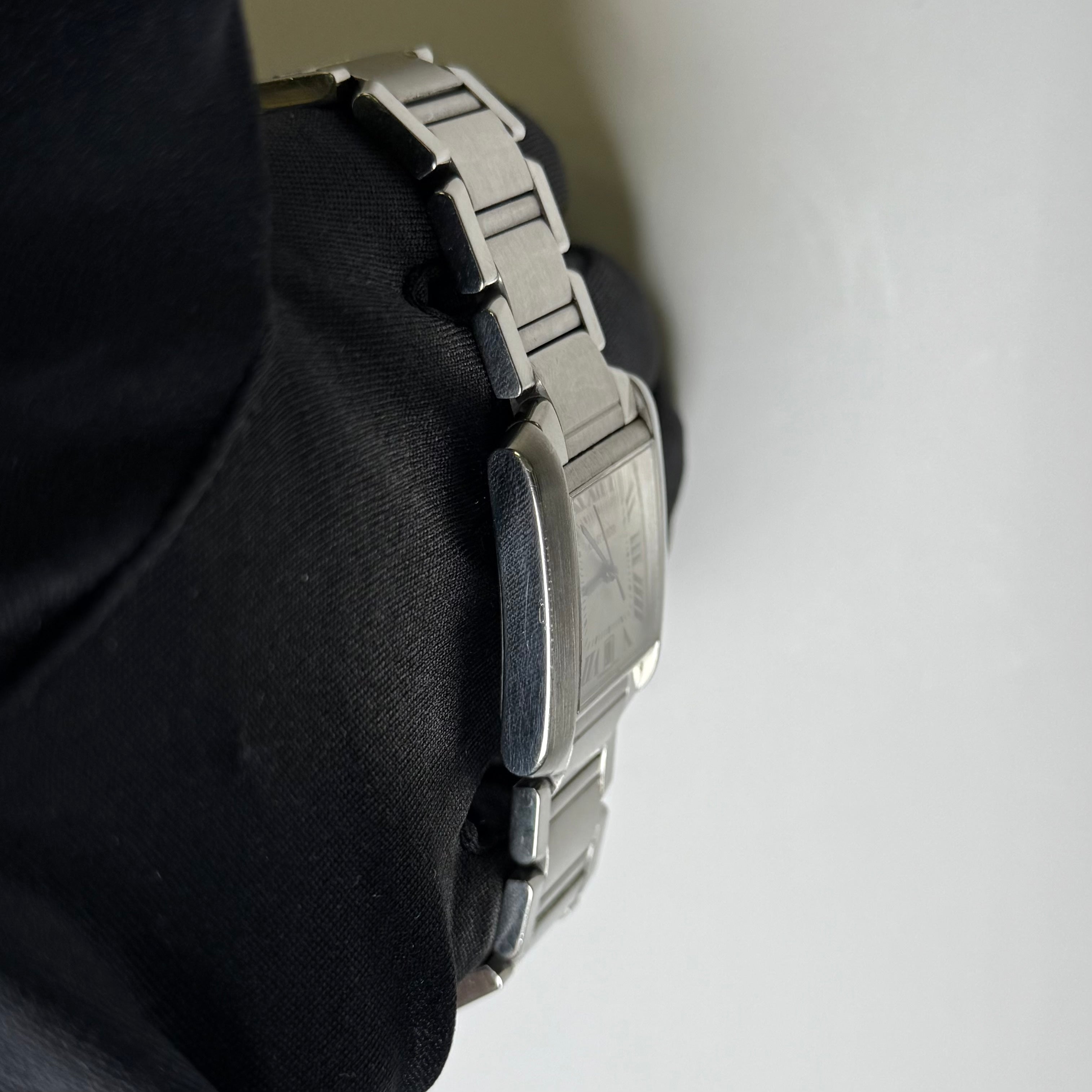 Cartier Tank Francaise 28x32mm Ivory Dial Watch Reference #W51002Q3 - Happy Jewelers Fine Jewelry Lifetime Warranty