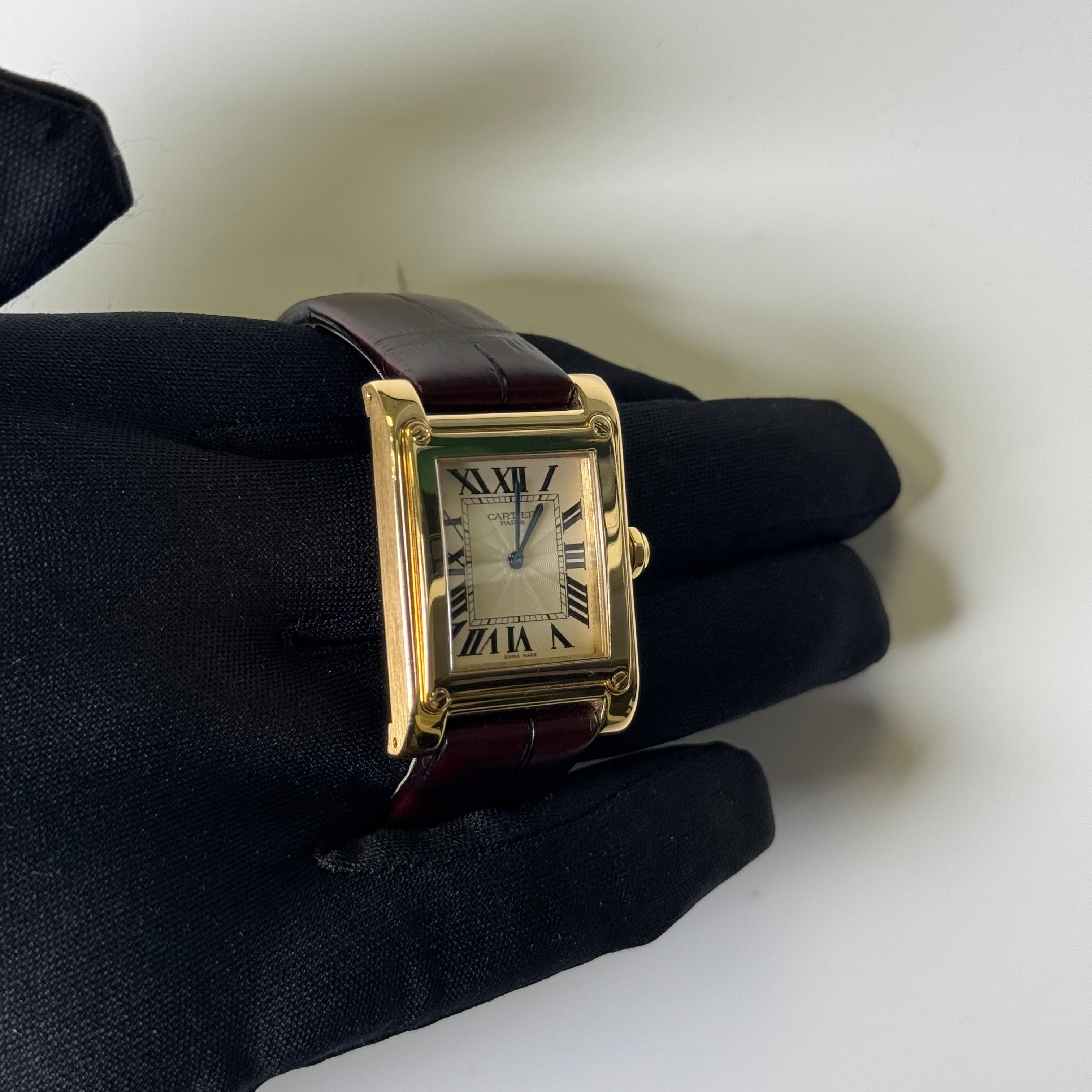 Cartier A Vis Privee 27x30mm Silver Dial Watch Reference #W1529451 - Happy Jewelers Fine Jewelry Lifetime Warranty