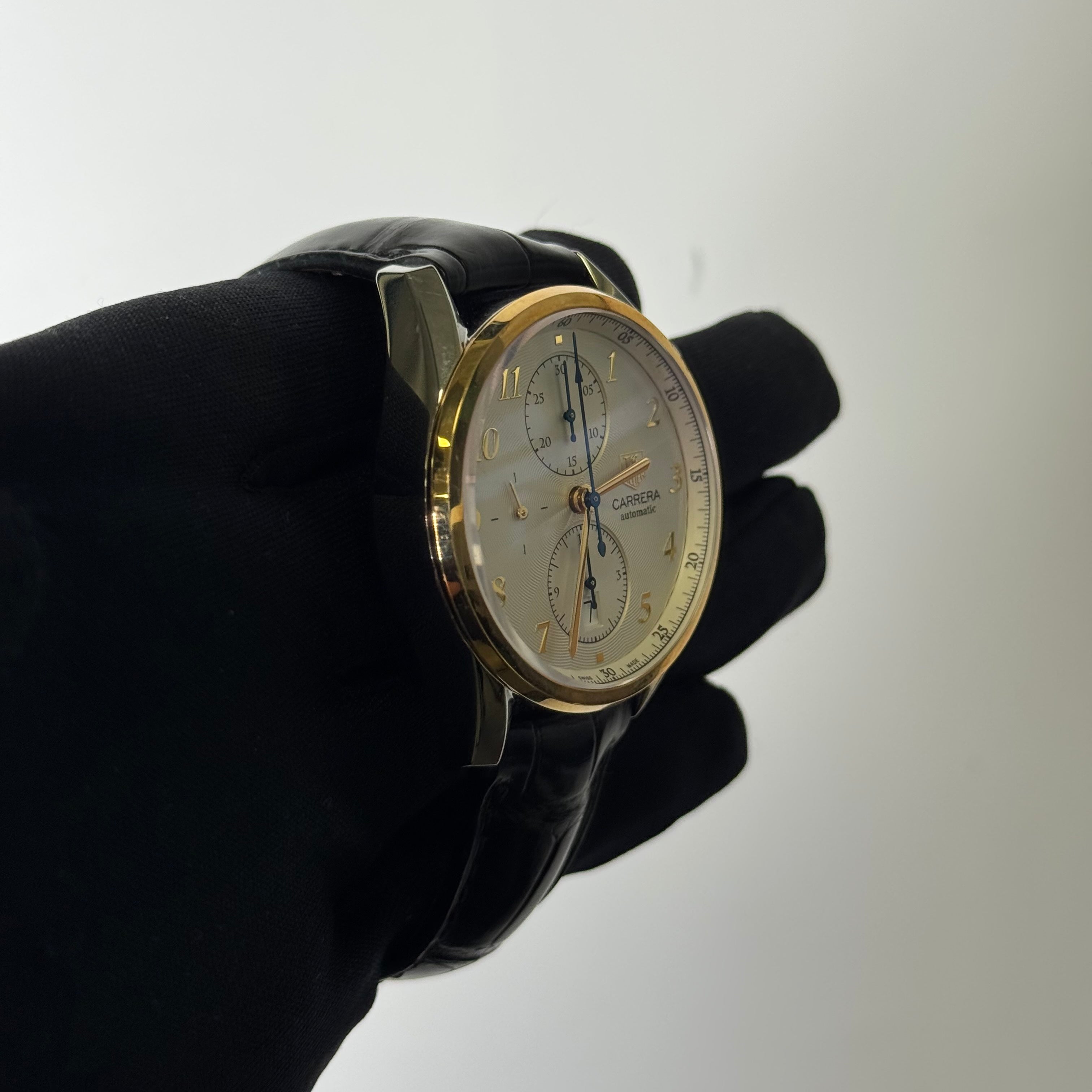 Tag Heuer Carrera 41mm Silver Dial Watch Ref# CAS2150 - Happy Jewelers Fine Jewelry Lifetime Warranty