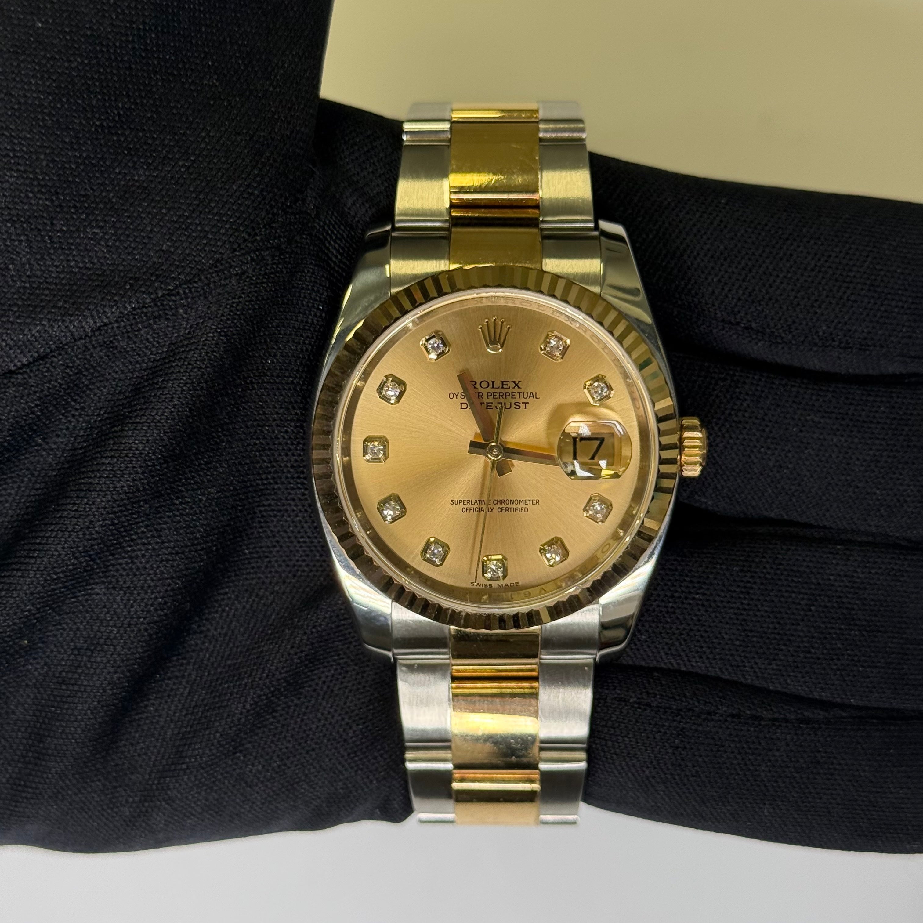 Rolex Datejust 36mm Champagne Dial Watch Ref# 116233 - Happy Jewelers Fine Jewelry Lifetime Warranty