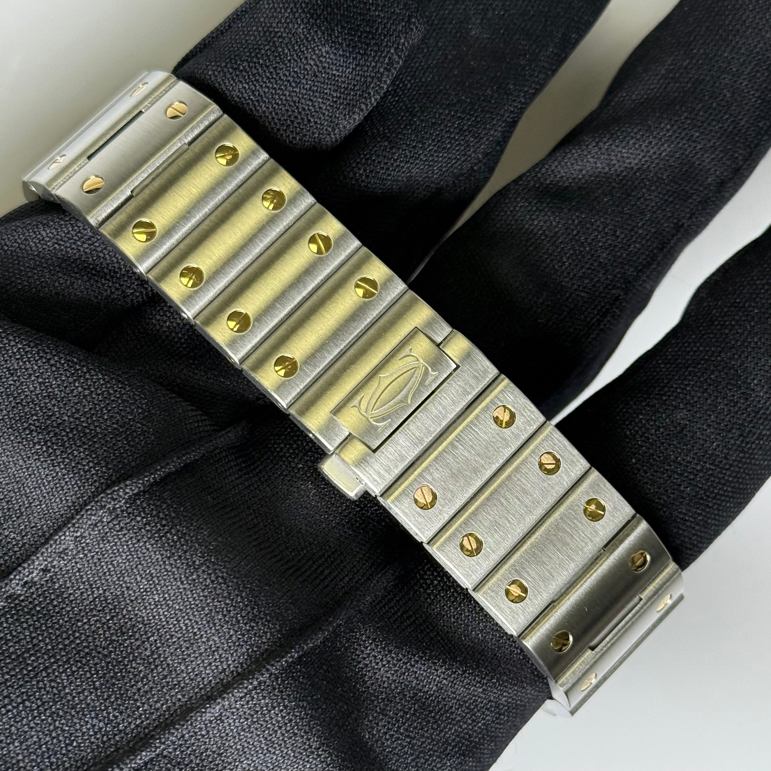 Cartier Santos 39.8mm White Dial Watch Ref# 4072 - Happy Jewelers Fine Jewelry Lifetime Warranty
