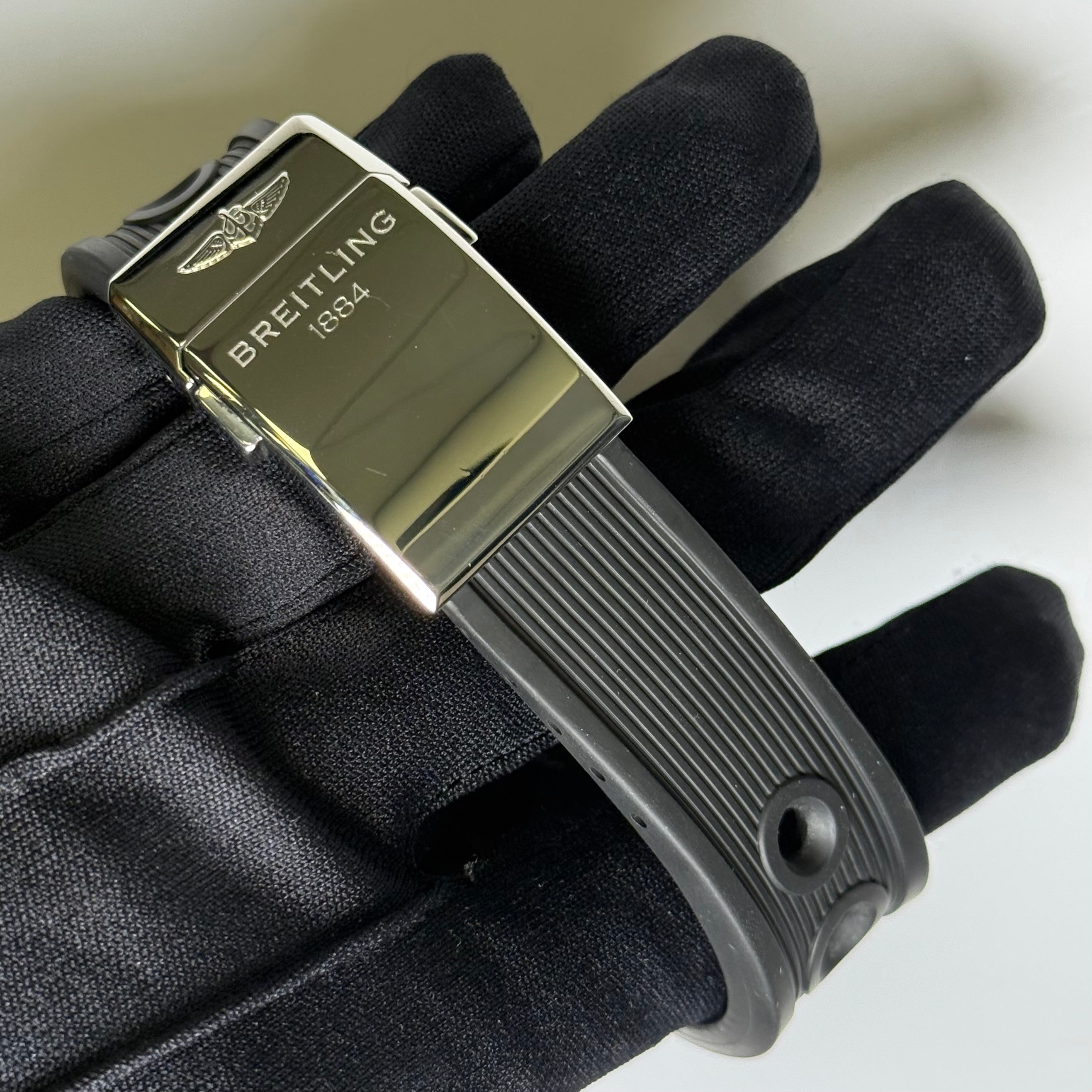 Breitling Super Ocean 46mm Black Dial Watch Ref# M17368 - Happy Jewelers Fine Jewelry Lifetime Warranty