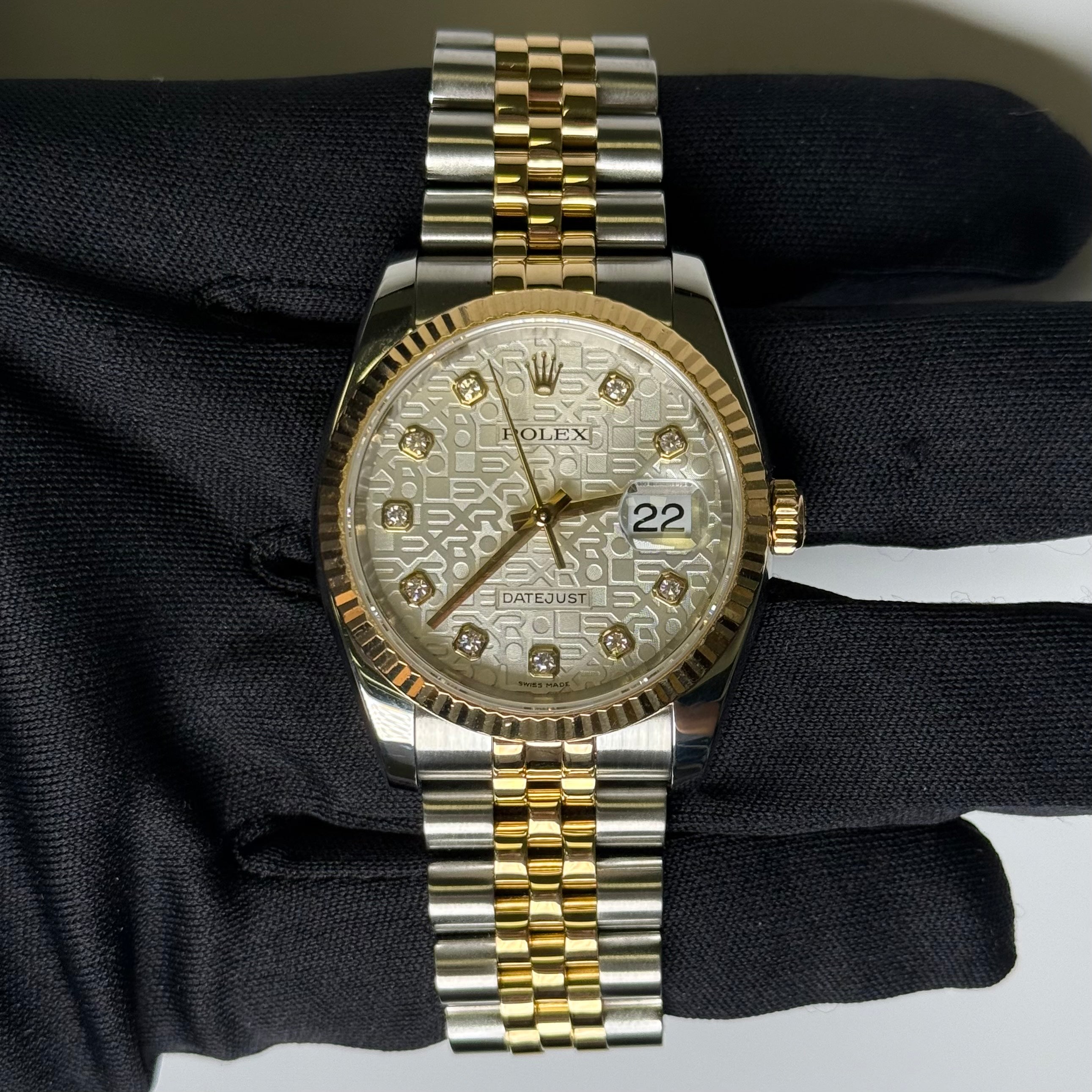 Rolex Datejust 36mm Silver Jubilee Dial Watch Ref# 116233 - Happy Jewelers Fine Jewelry Lifetime Warranty