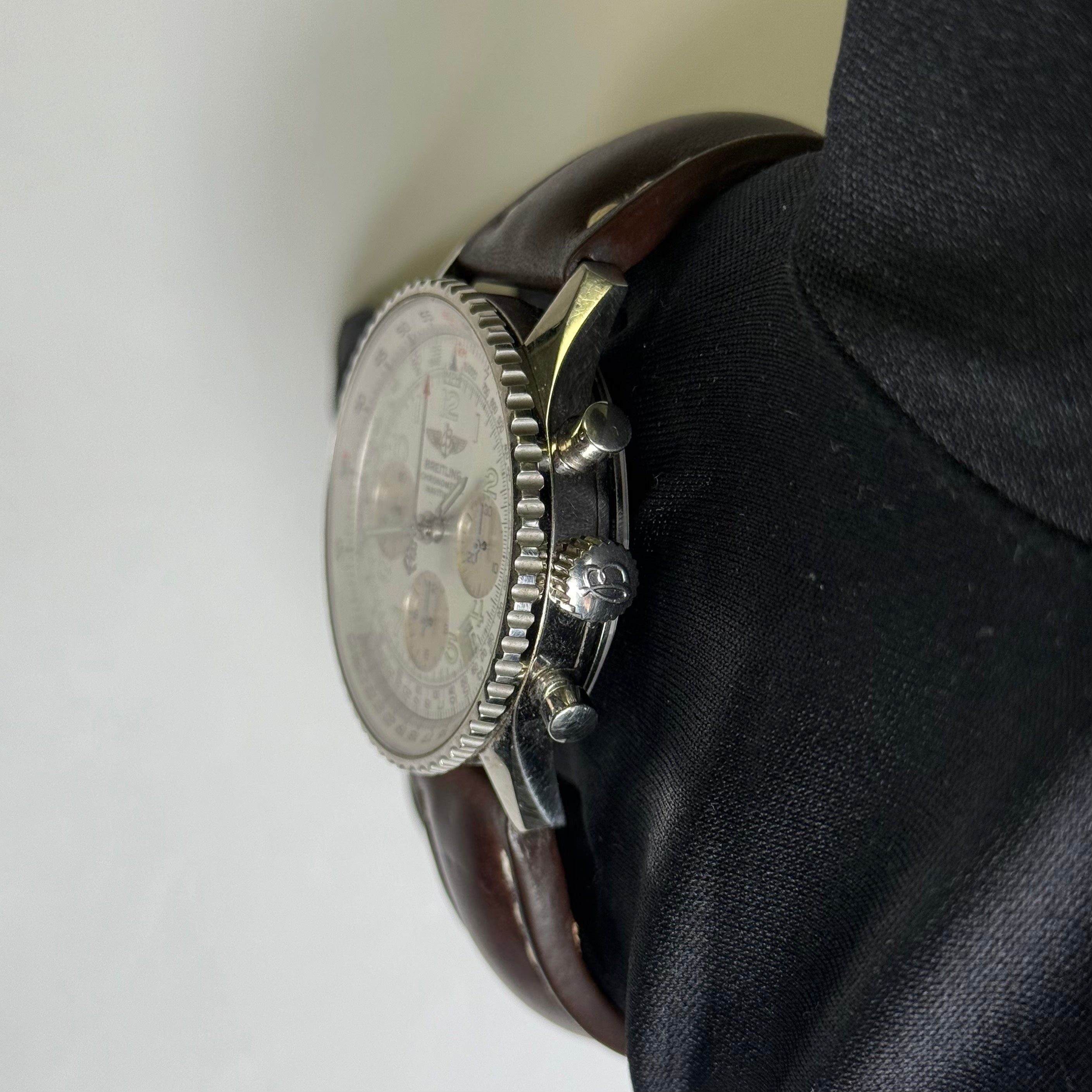 Breitling Navitimer 42mm Silver Dial Watch Ref# A23322