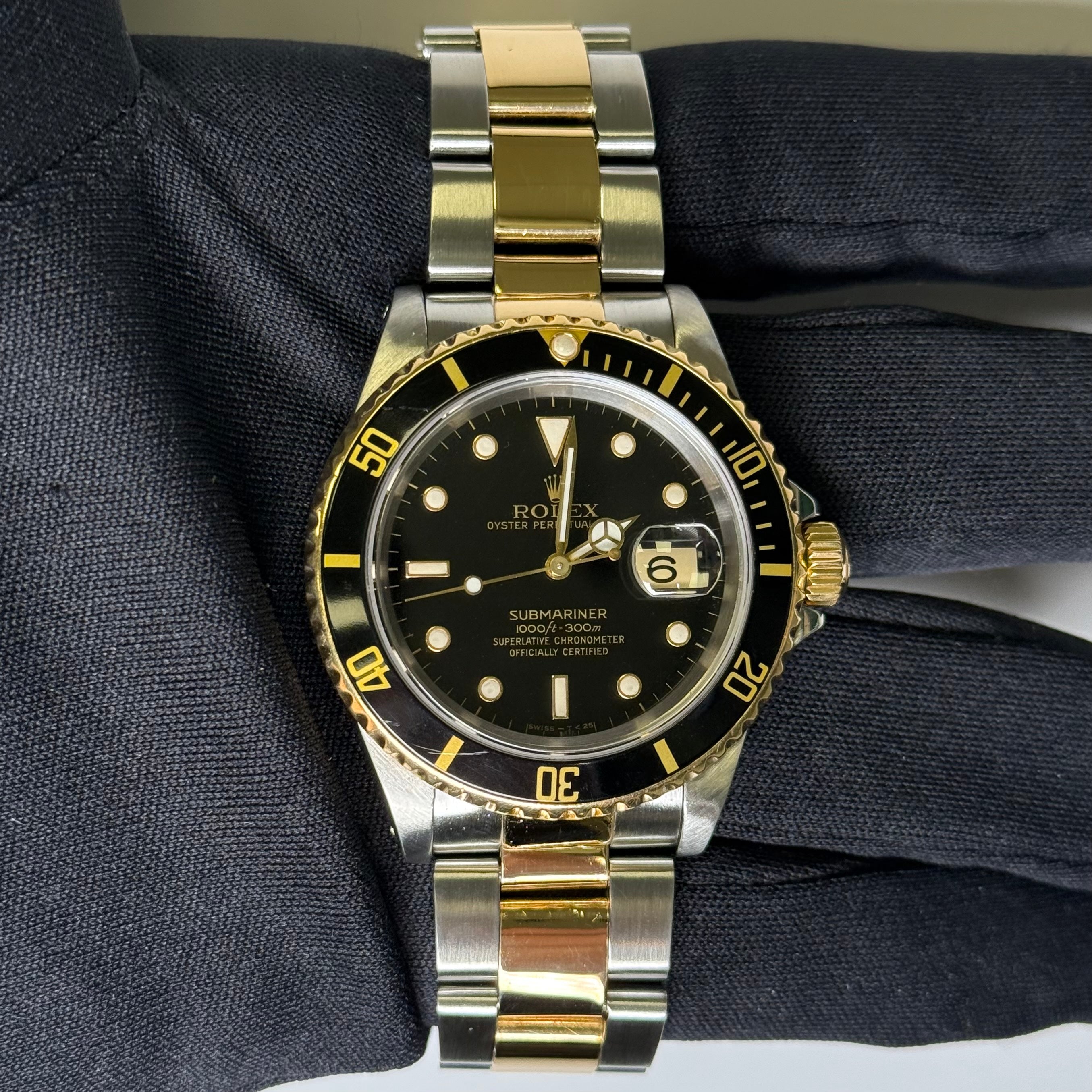 Rolex Submariner 40mm Black Dial Watch Ref# 16613