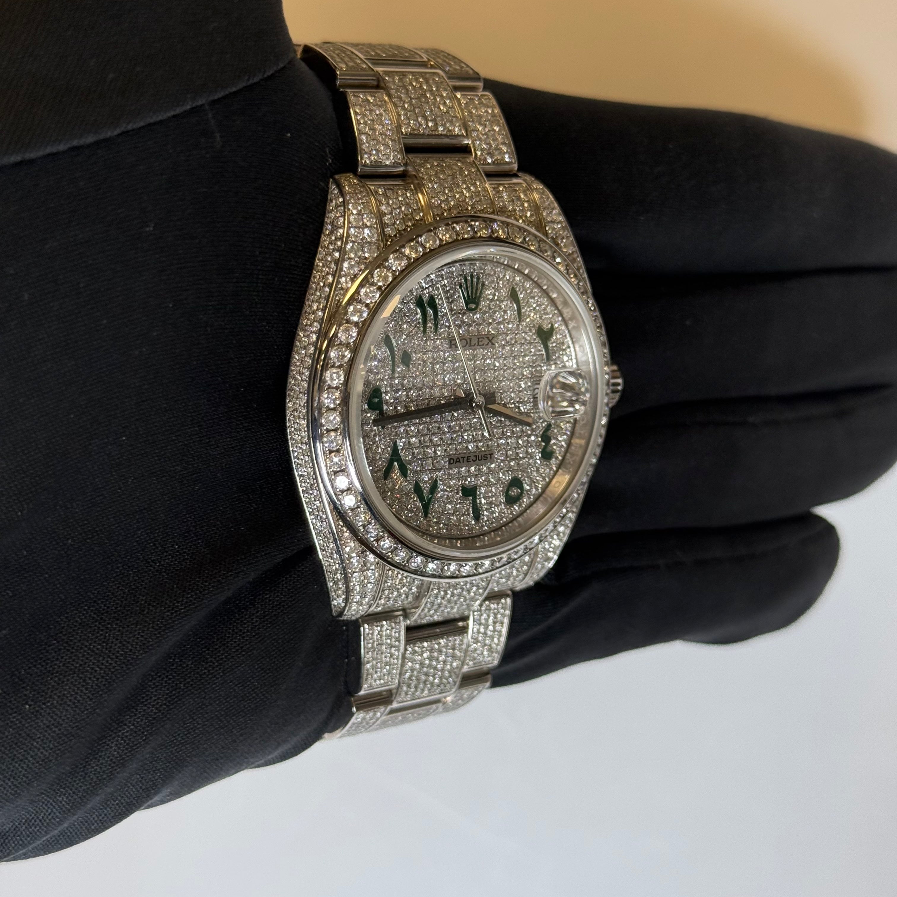 Rolex Datejust 41mm Pave Dial Watch Ref# 126300