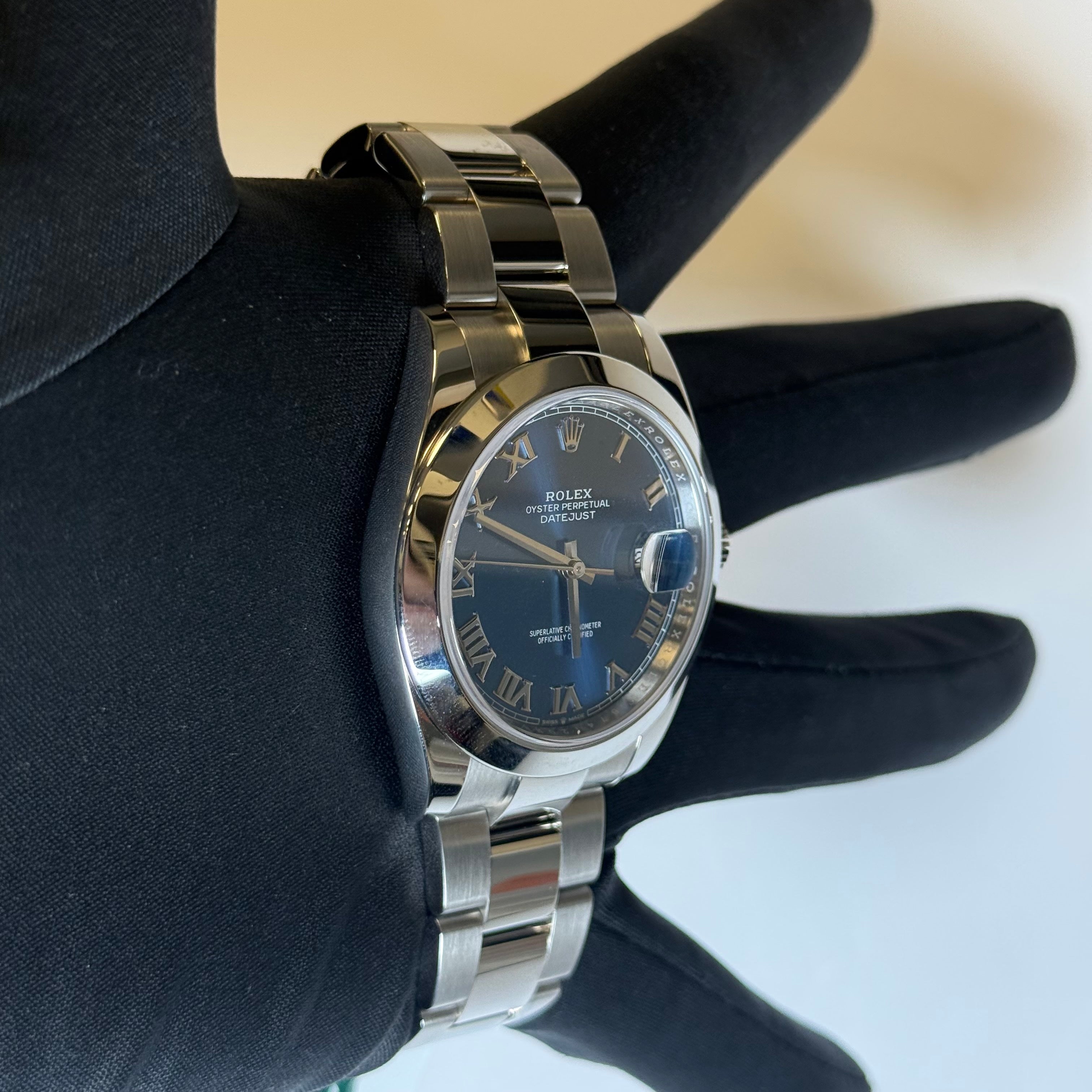 Rolex Datejust 41mm Blue Dial Watch Ref# 126300