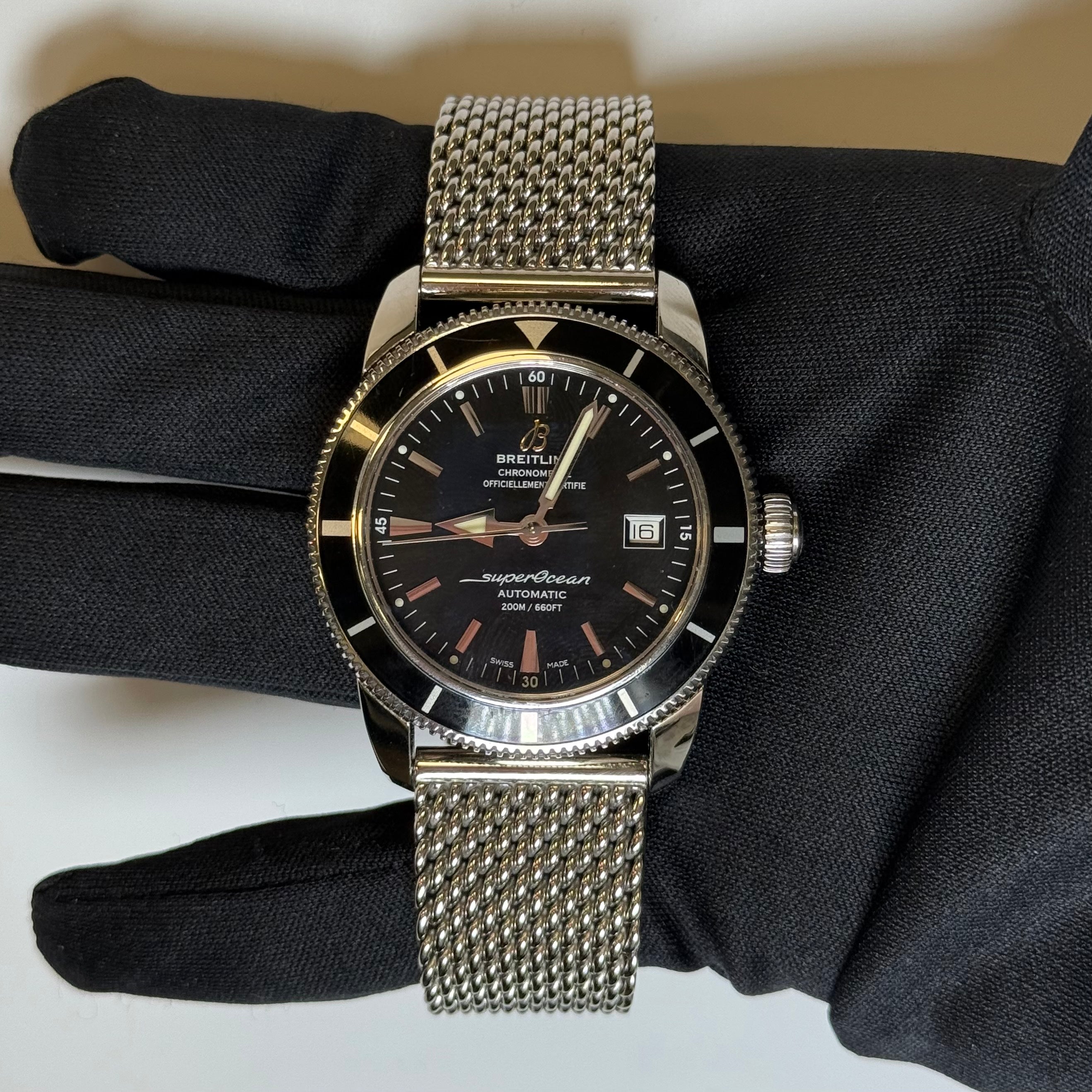 Breitling Superocean 42mm Black Dial Watch Ref# A17321