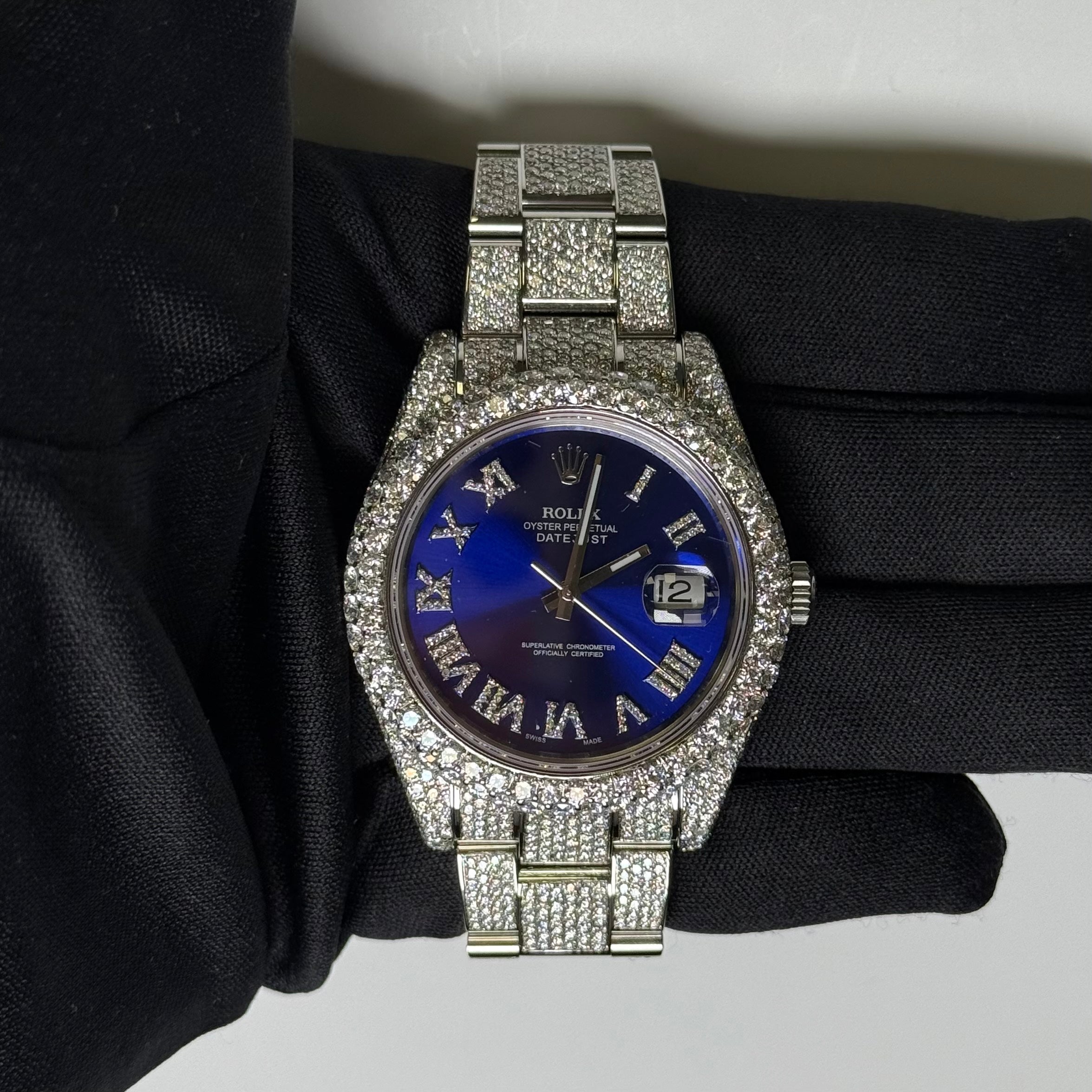 Rolex Datejust 41mm Pave Dial Watch Ref# 116300 - Happy Jewelers Fine Jewelry Lifetime Warranty
