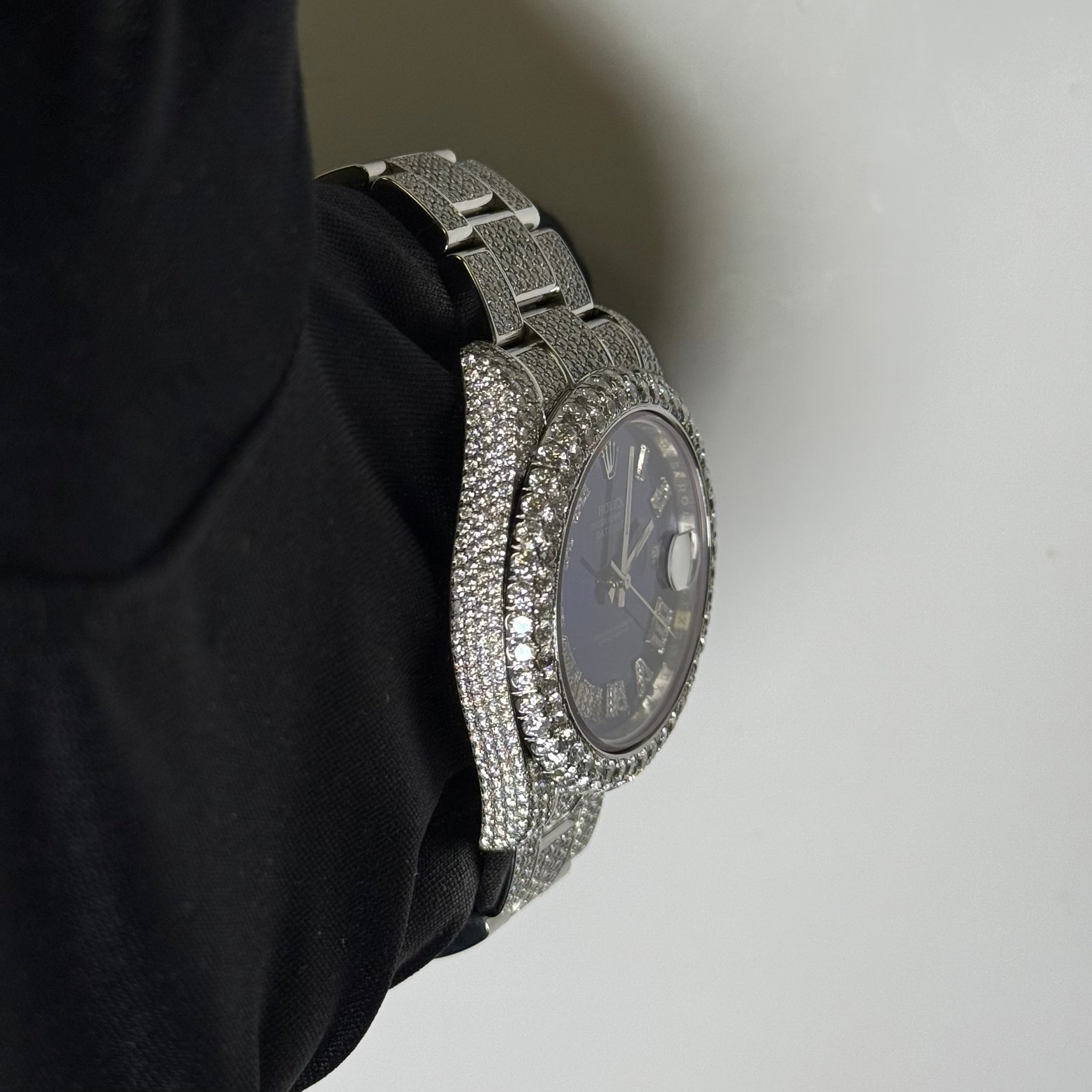 Rolex Datejust 41mm Pave Dial Watch Ref# 116300 - Happy Jewelers Fine Jewelry Lifetime Warranty