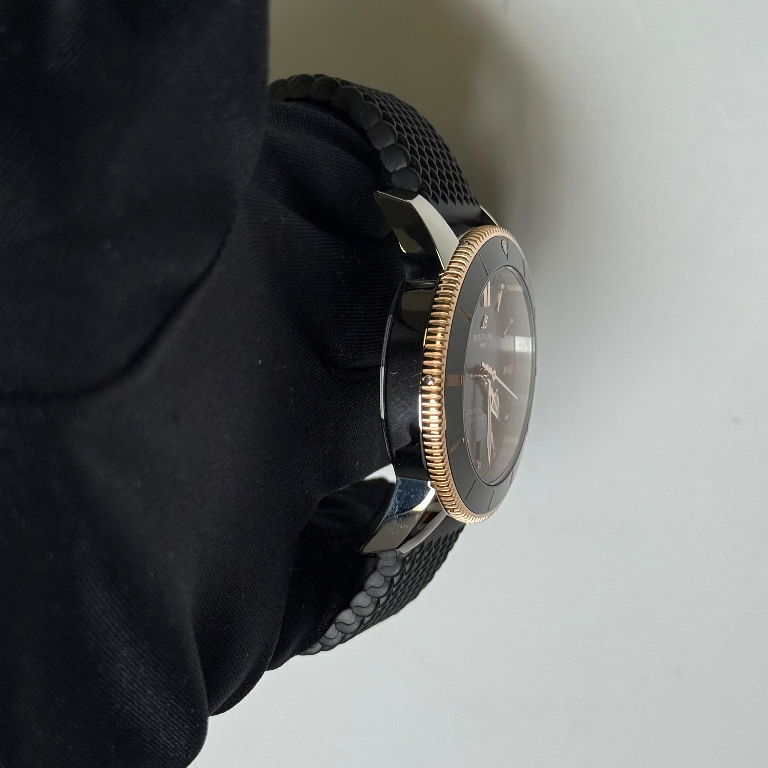 Breitling Superocean 44mm Black Dial Watch Ref# UB2030