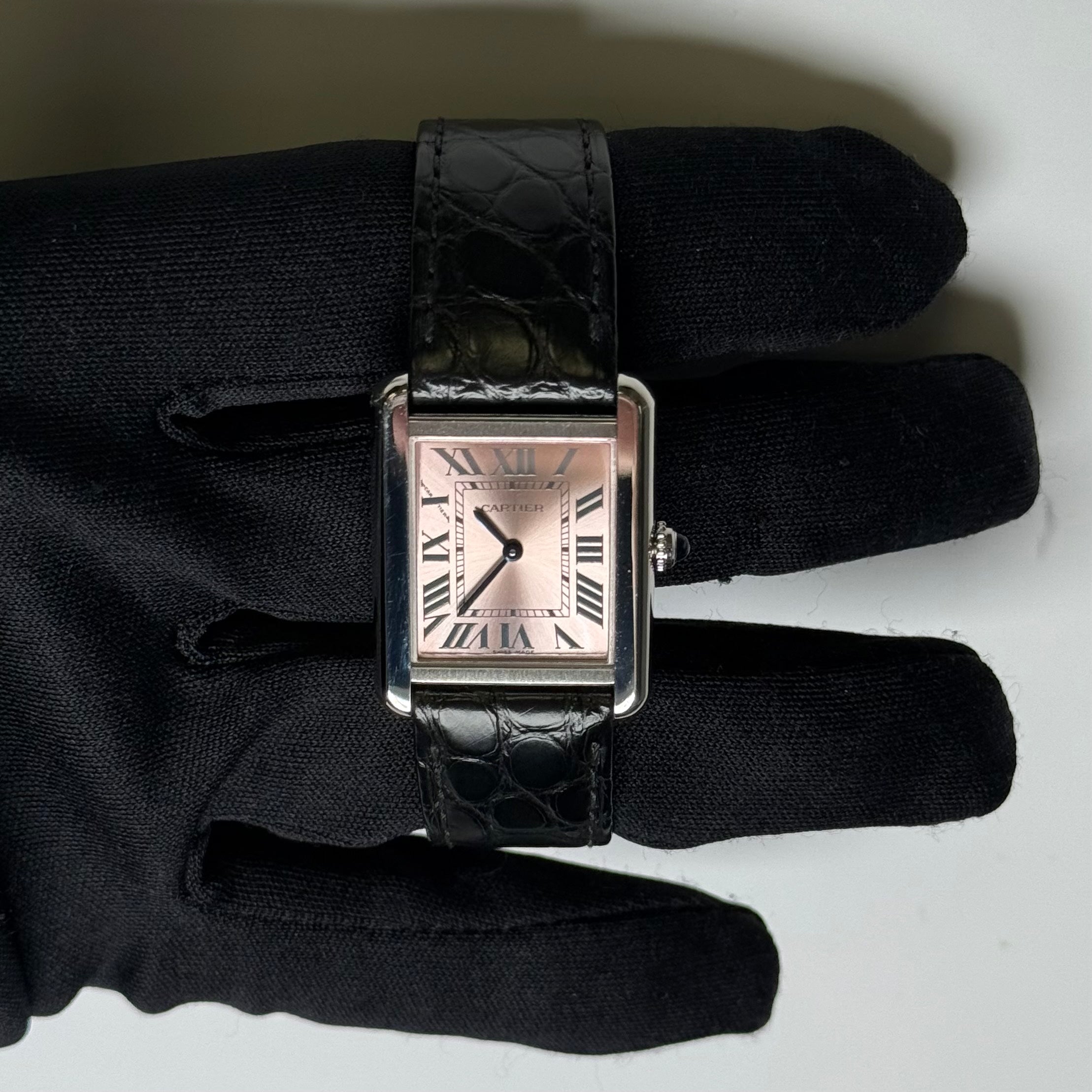 Cartier Tank 31mm Pink Dial Watch Ref# W5200000