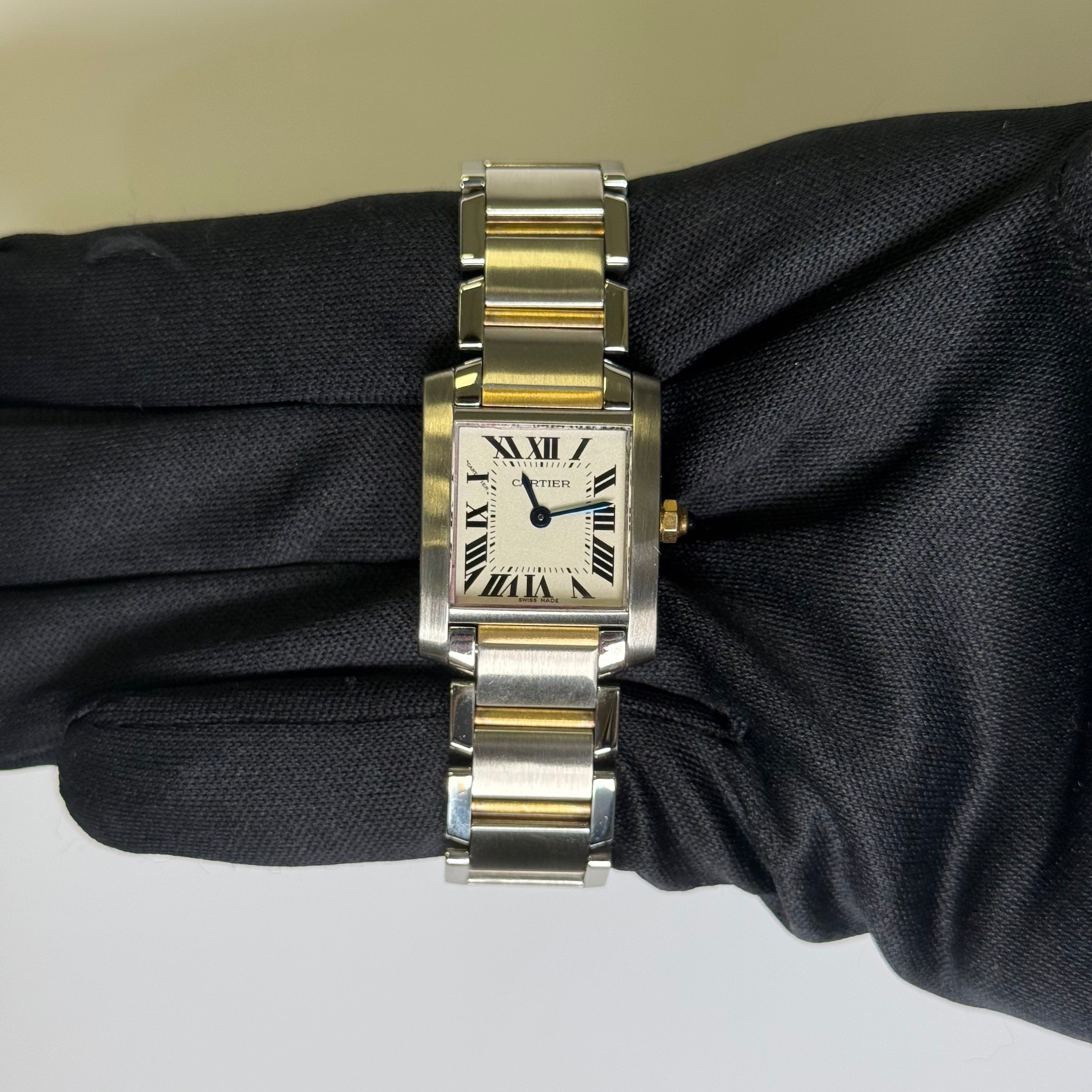 Cartier Tank 20mm White Dial Watch Ref# W51007Q4