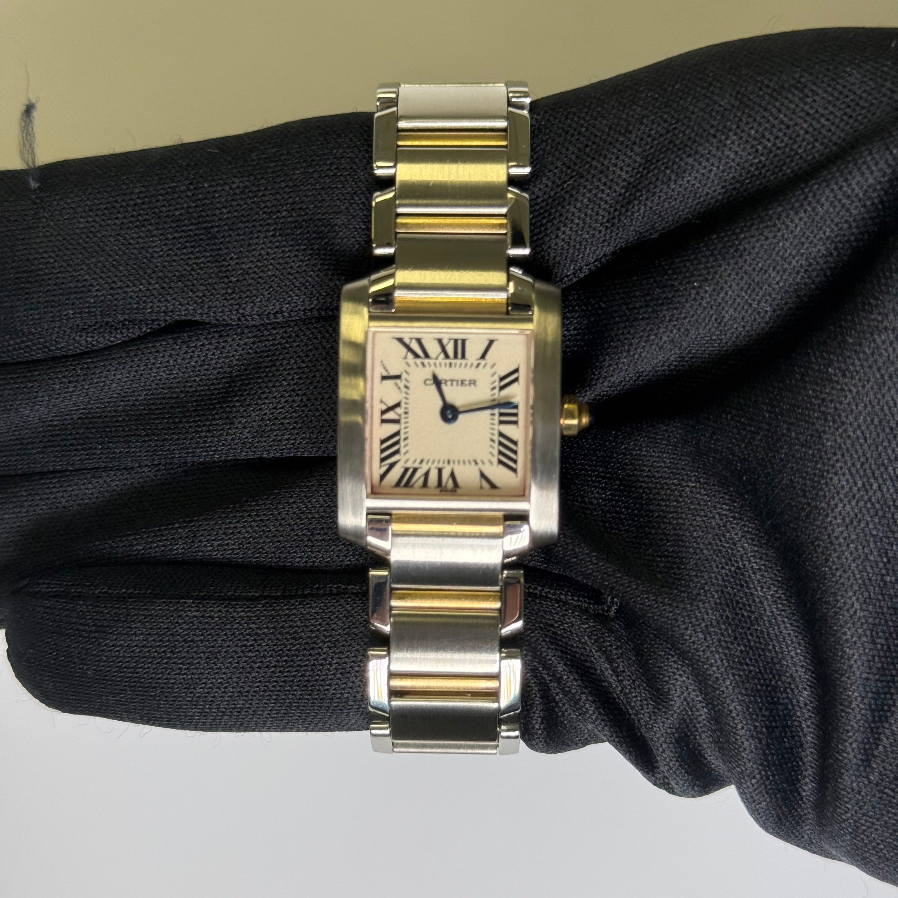 Cartier Tank 20mm White Dial Watch Ref# W51007Q4