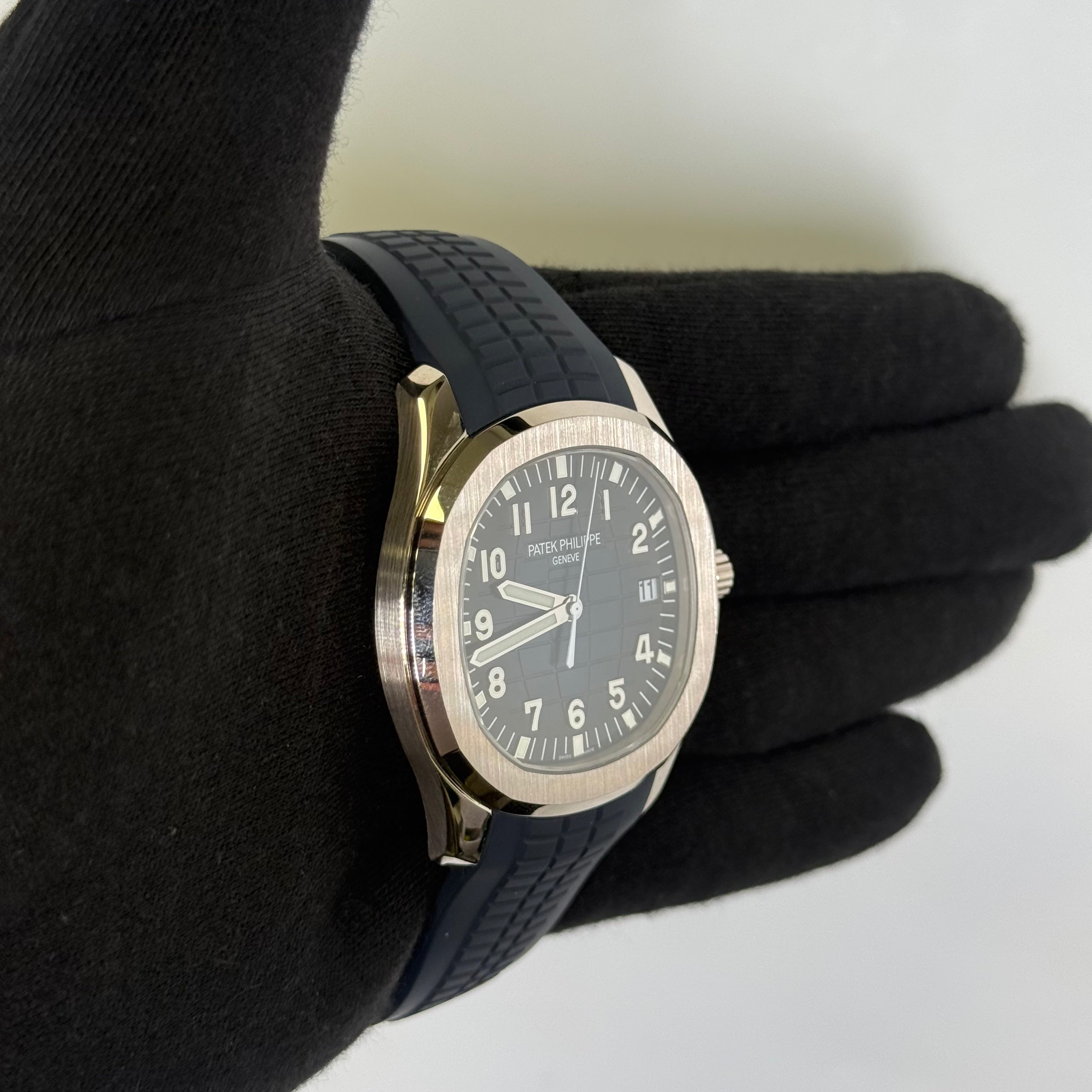 Patek Philippe Aquanaut 42mm Blue Dial Watch Ref# 5168G-001