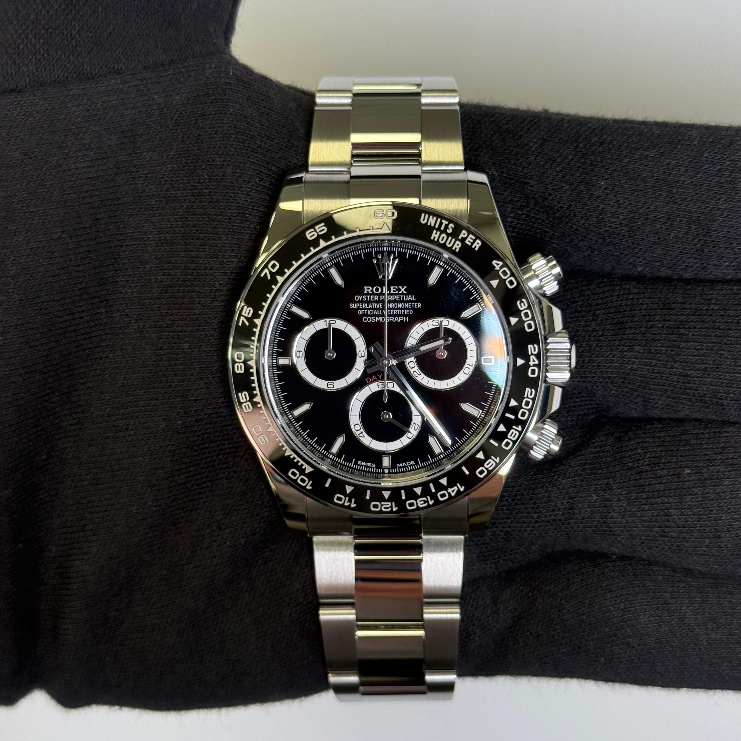 Rolex Daytona 40mm Black Dial Watch Ref# 126500LN