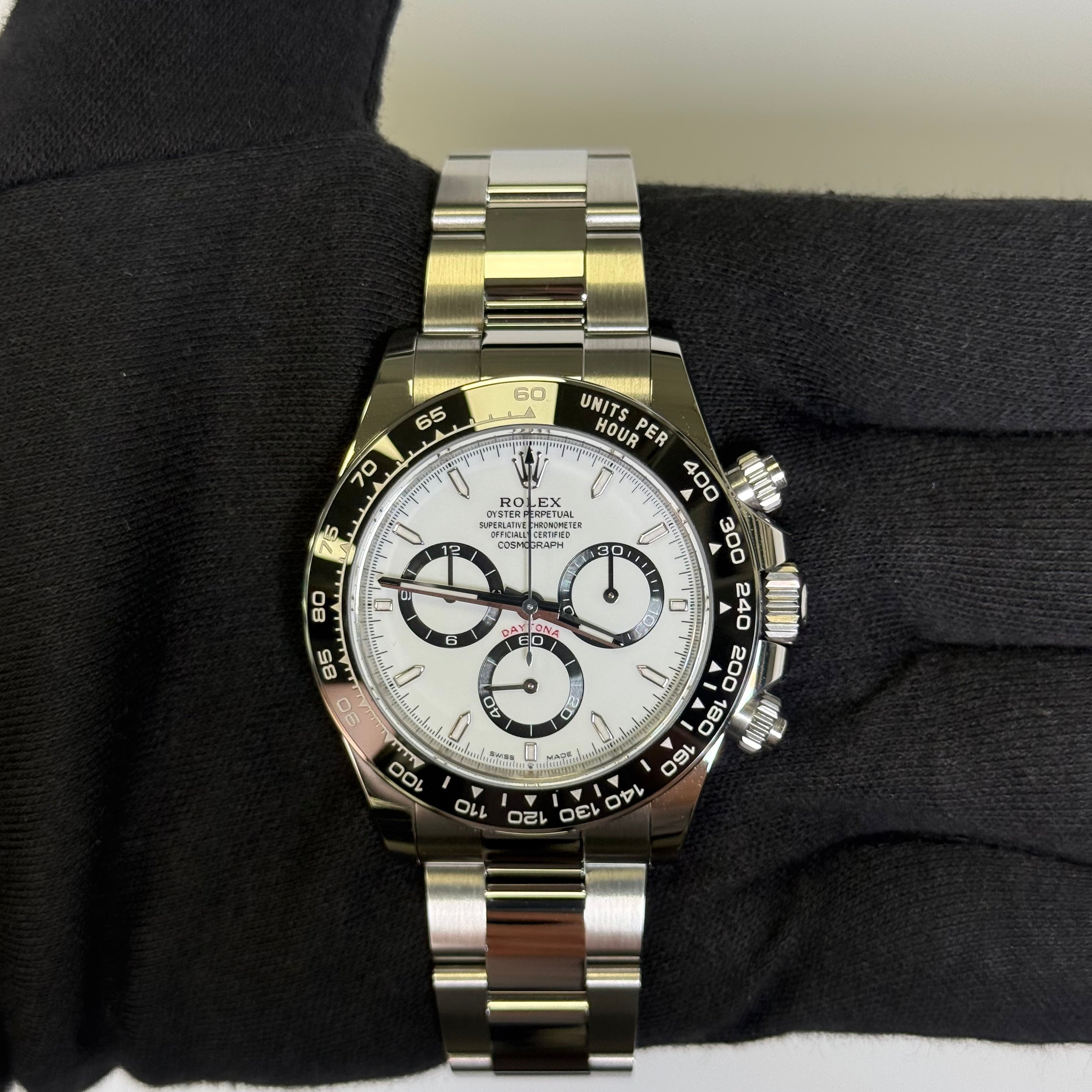 Rolex Daytona 40mm White Dial Watch Ref# 126500LN