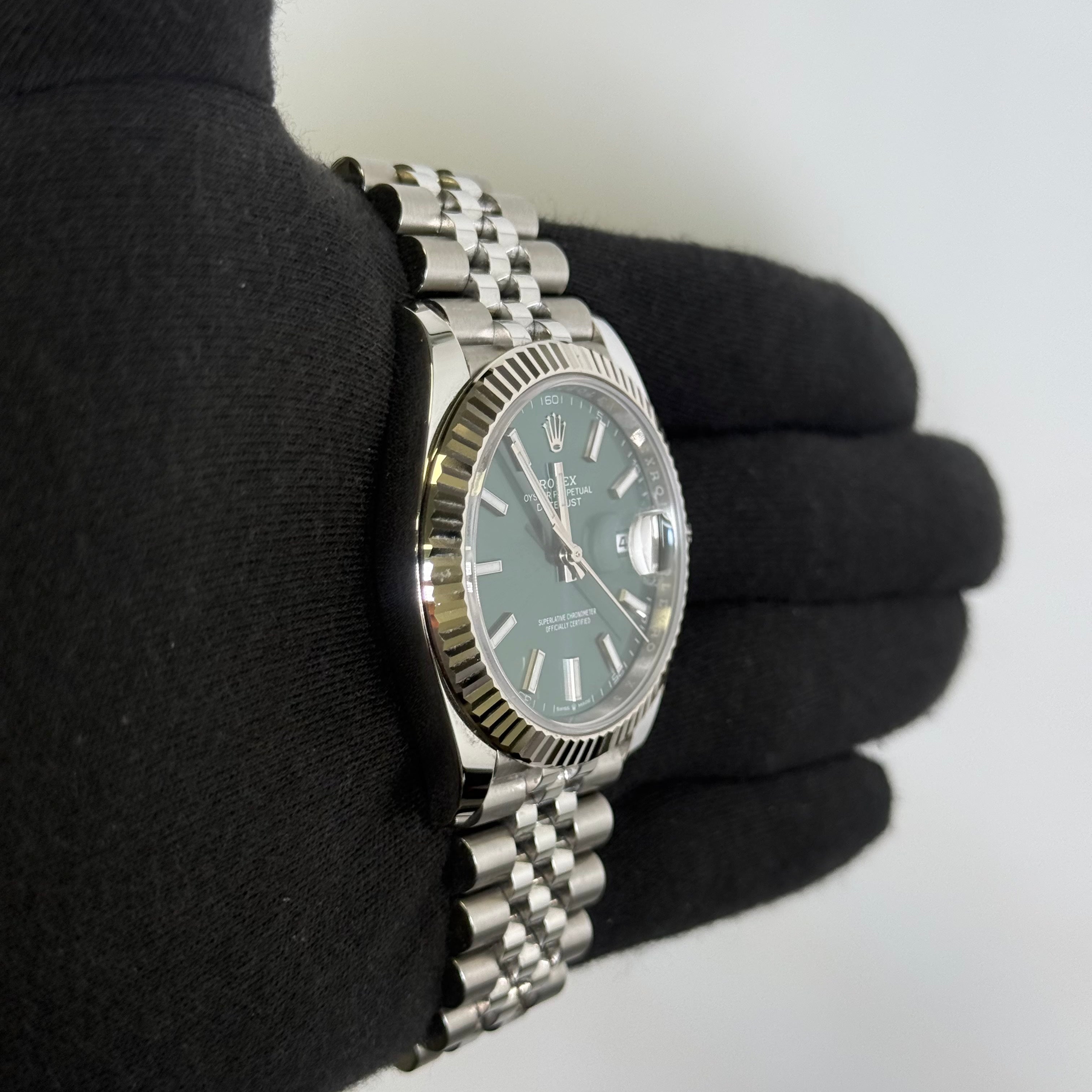 Rolex Datejust 41mm Green Dial Watch Ref# 126334