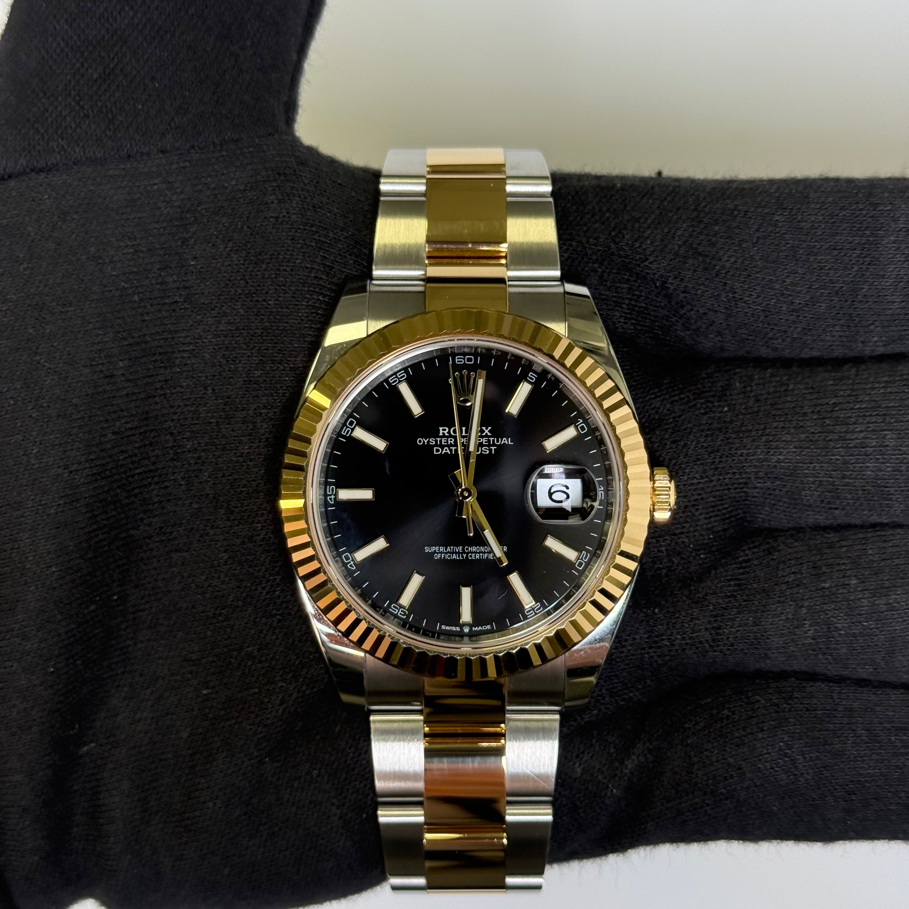 Rolex Datejust 41mm Black Dial Watch Ref# 126333