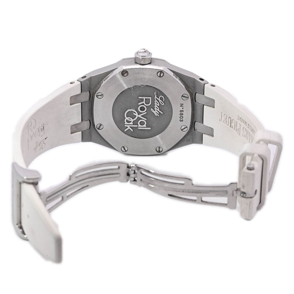 Audemars Piguet Ladies Royal Oak Stainless Steel 33mm Silver Stick Dial Watch Reference# 67621ST.ZZ.D012CR.02 - Happy Jewelers Fine Jewelry Lifetime Warranty