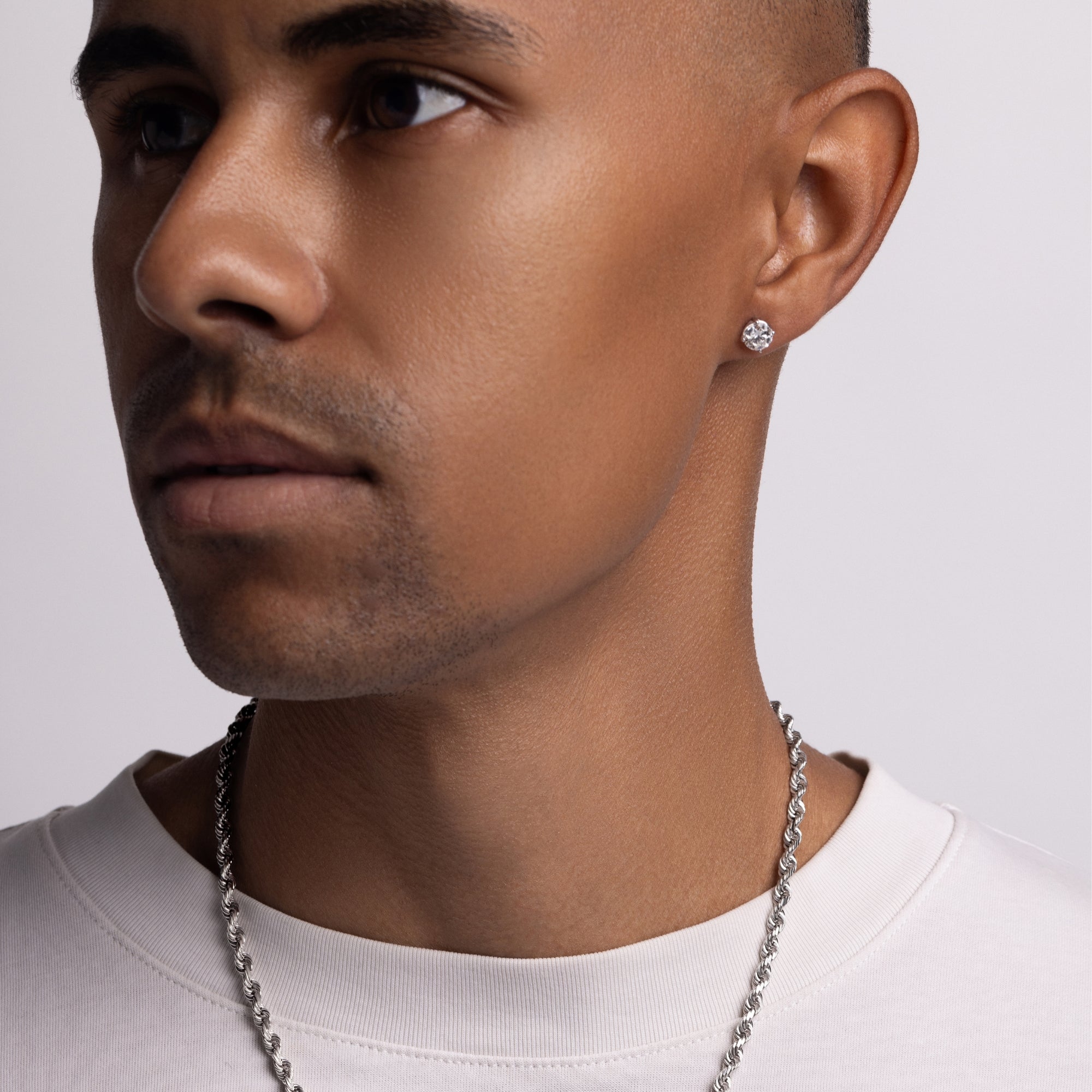 Men's Classic Lab Diamond Stud Earrings - Happy Jewelers Fine Jewelry Lifetime Warranty