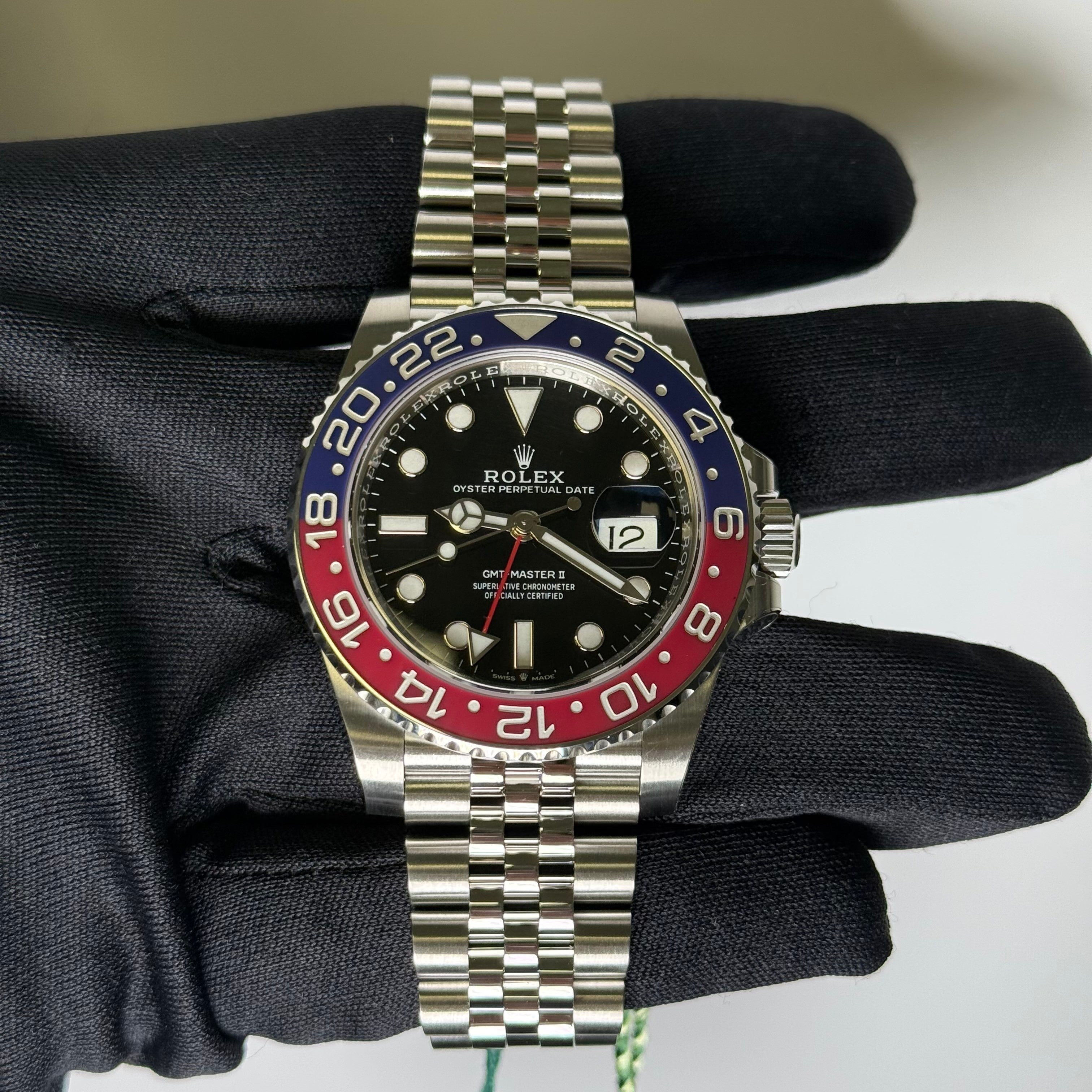 Rolex GMT-Master II 40mm Black Dial Watch Ref# 126710BLRO