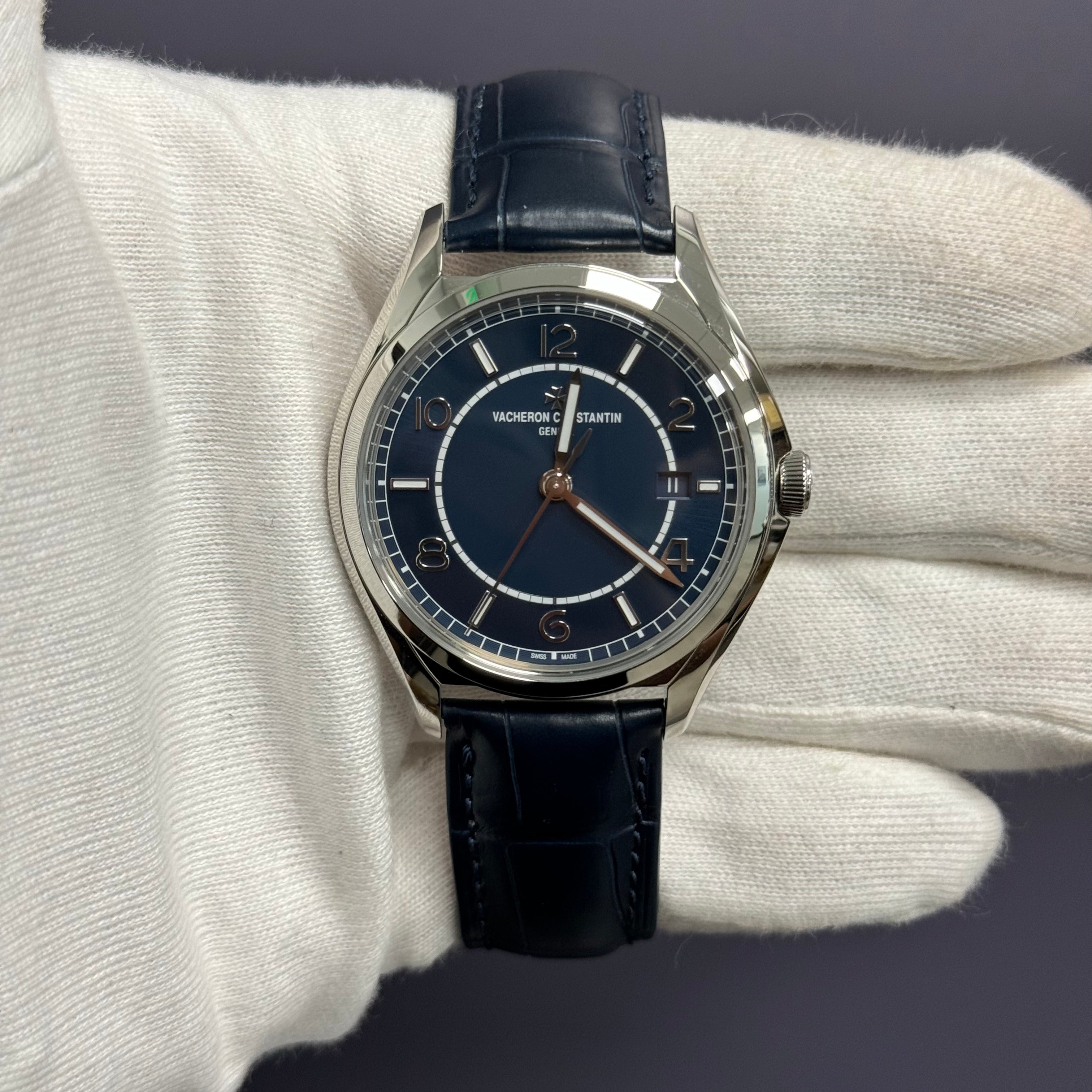 Vacheron Constantin FiftySix 40mm Blue Dial Ref# 4600E/000A-B487 - Happy Jewelers Fine Jewelry Lifetime Warranty