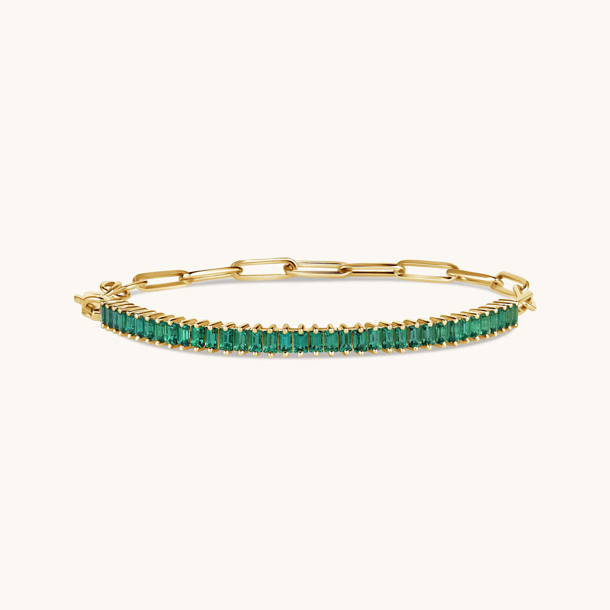 Emerald Linked Up Chain Bracelet - Happy Jewelers Fine Jewelry Lifetime Warranty