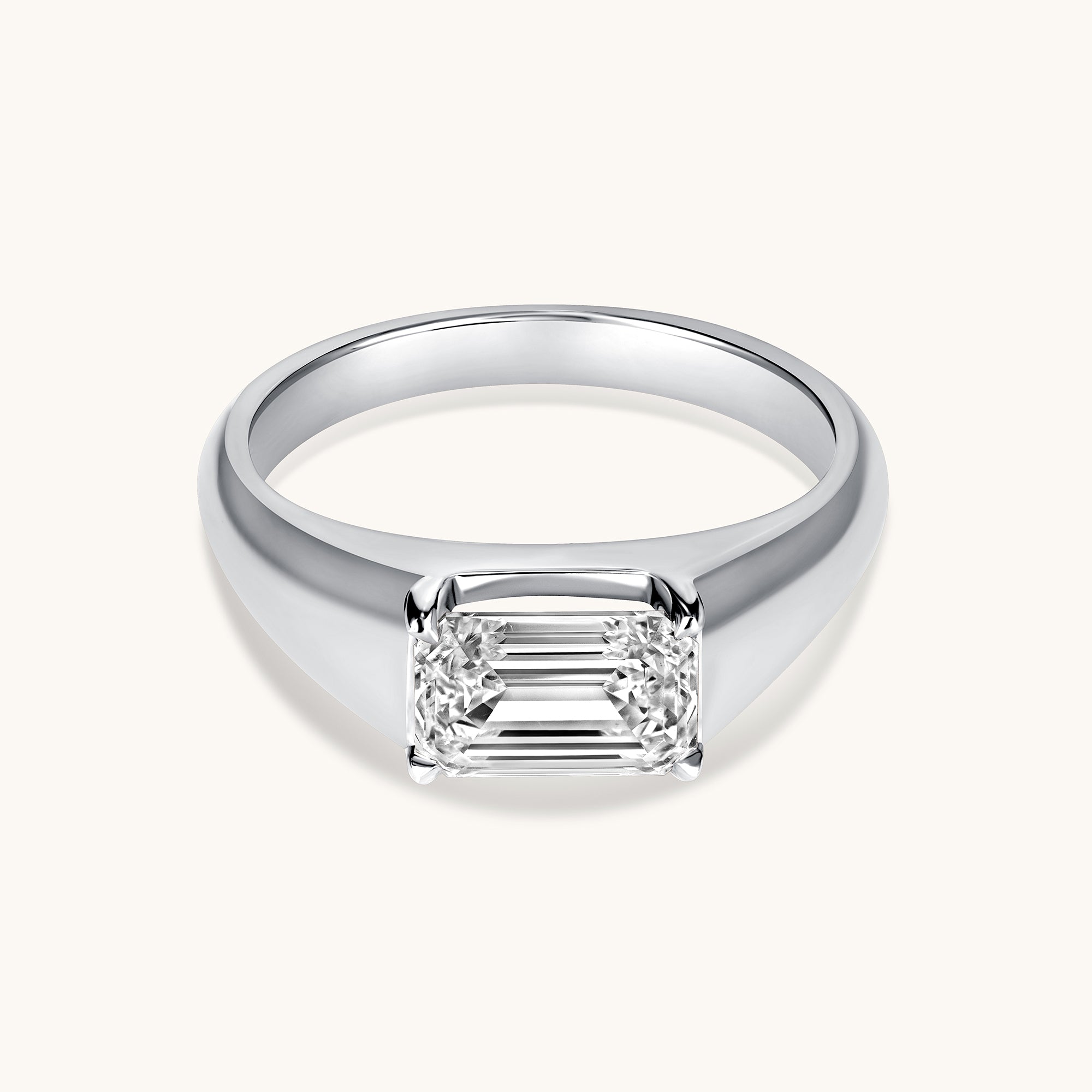 Emerald Lab Diamond Pinky Ring - Happy Jewelers Fine Jewelry Lifetime Warranty