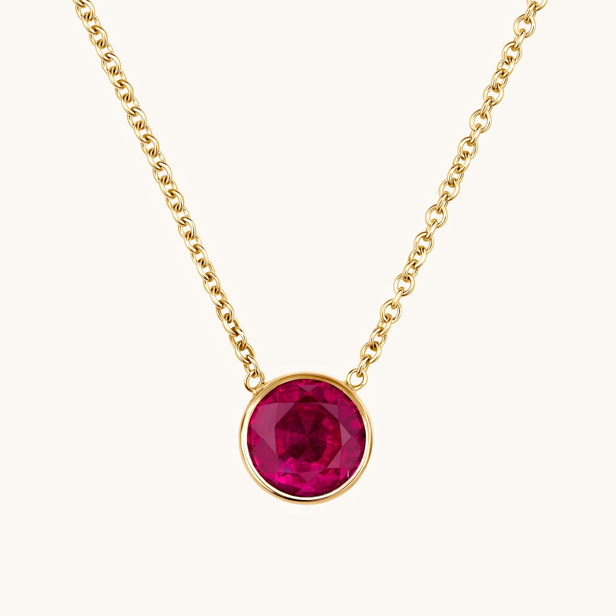 Day 1 | 12 Days of Christmas! Bezel Set Solitaire Birthstone Pendant - Happy Jewelers Fine Jewelry Lifetime Warranty
