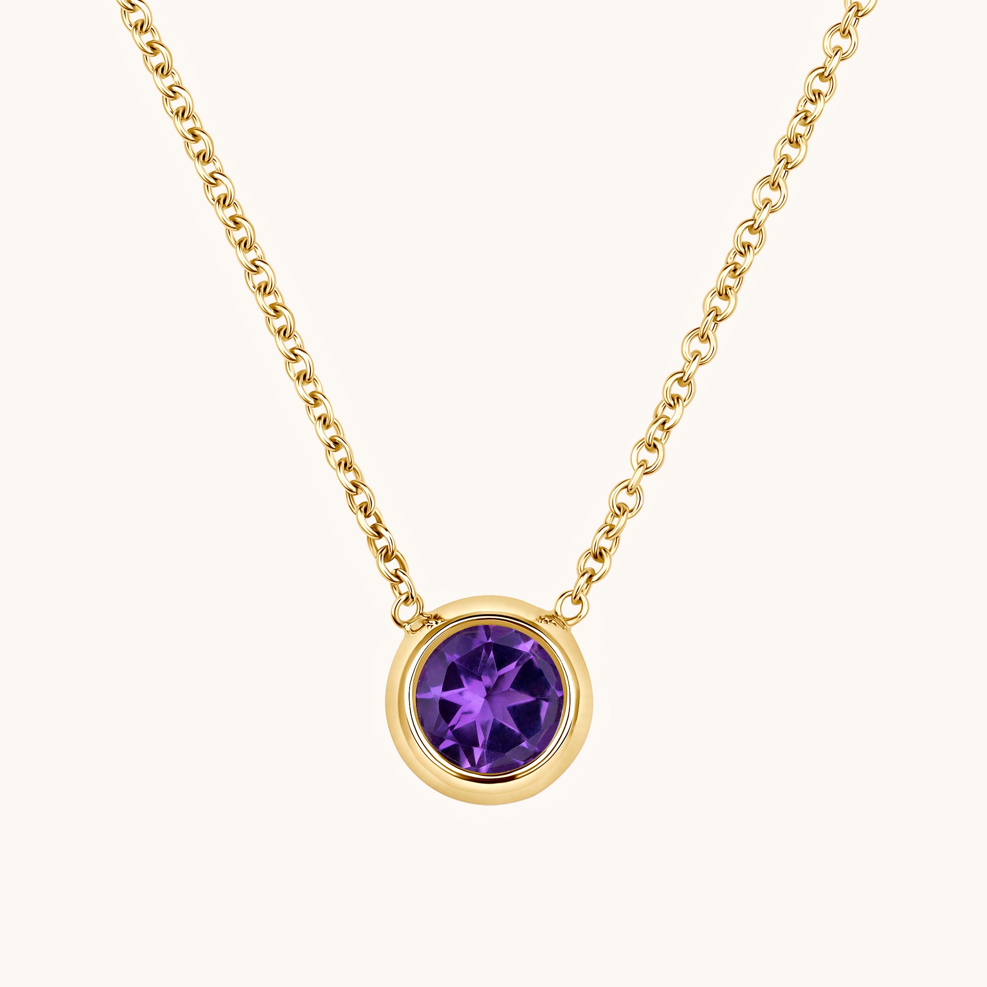 Day 1 | 12 Days of Christmas! Bezel Set Solitaire Birthstone Pendant - Happy Jewelers Fine Jewelry Lifetime Warranty