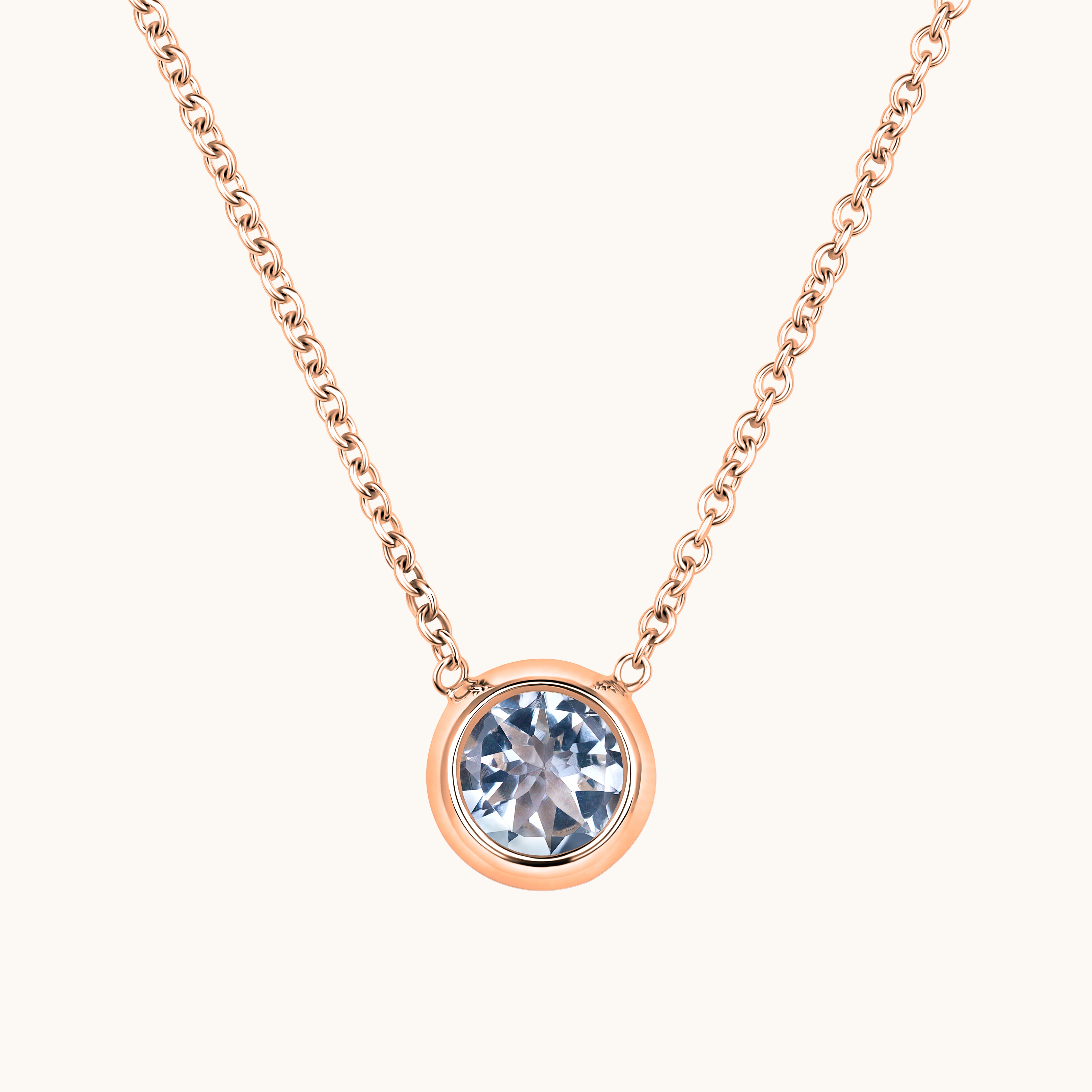 Bezel Set Solitaire Birthstone Pendant - Happy Jewelers Fine Jewelry Lifetime Warranty