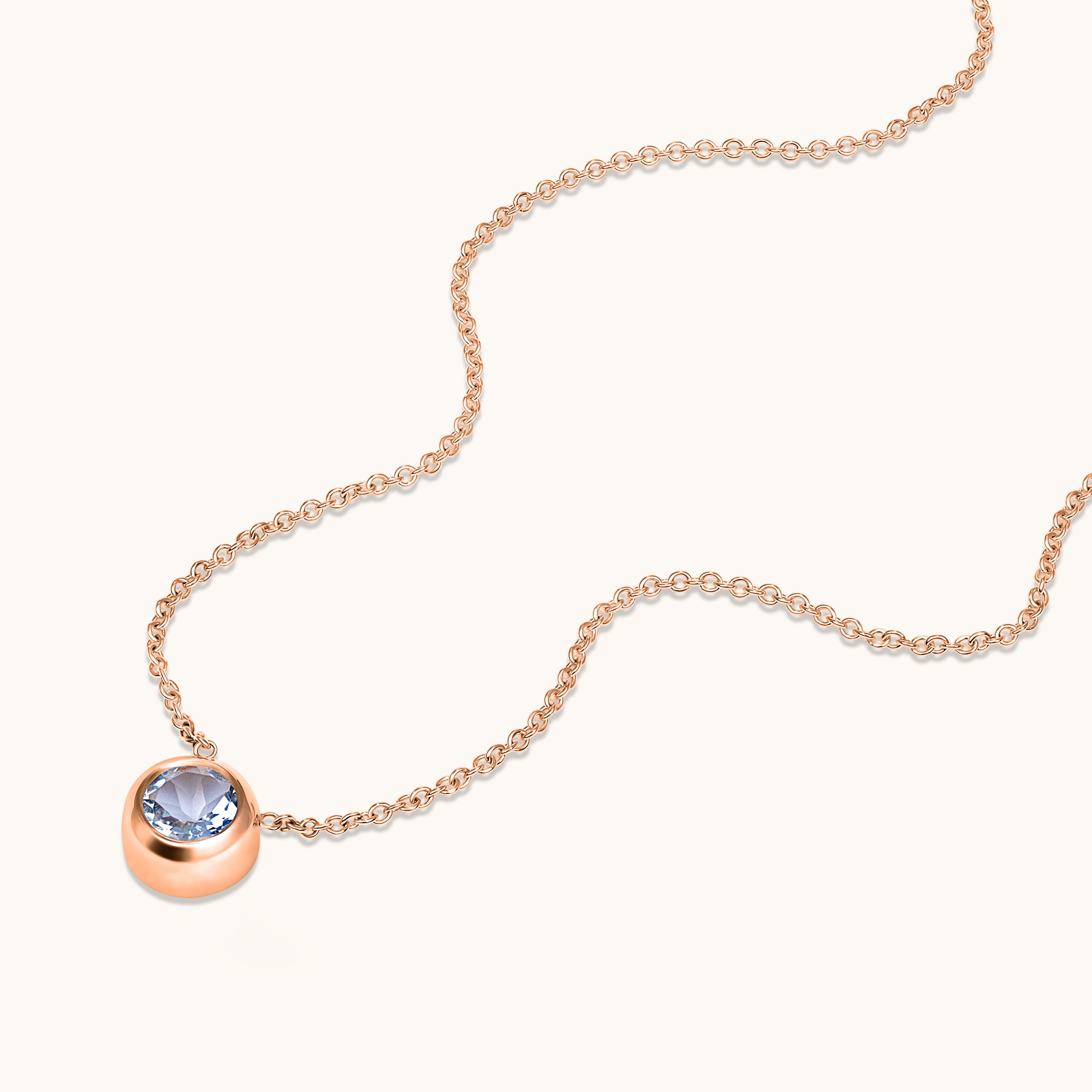 Bezel Set Solitaire Birthstone Pendant - Happy Jewelers Fine Jewelry Lifetime Warranty