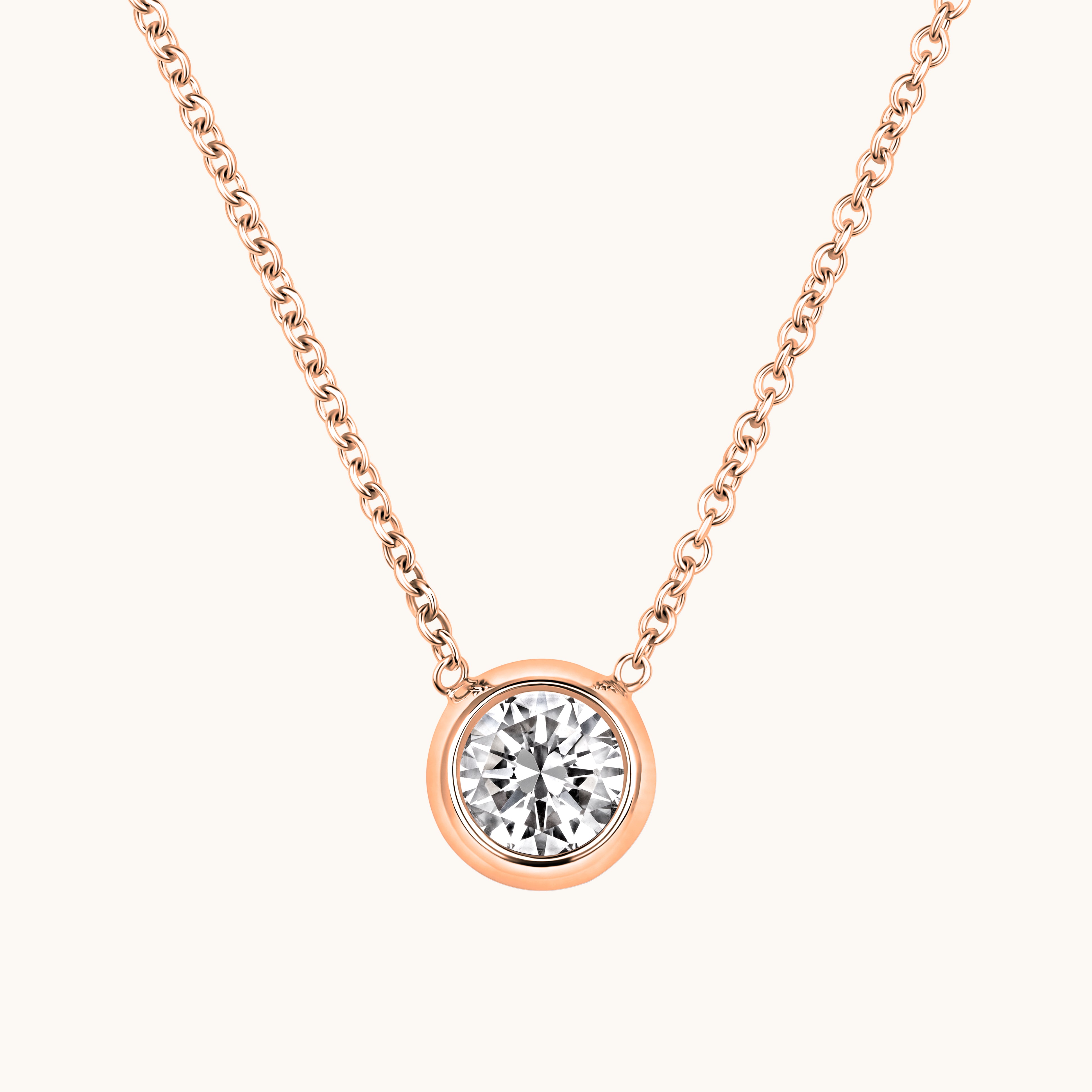 Bezel Set Solitaire Birthstone Pendant - Happy Jewelers Fine Jewelry Lifetime Warranty