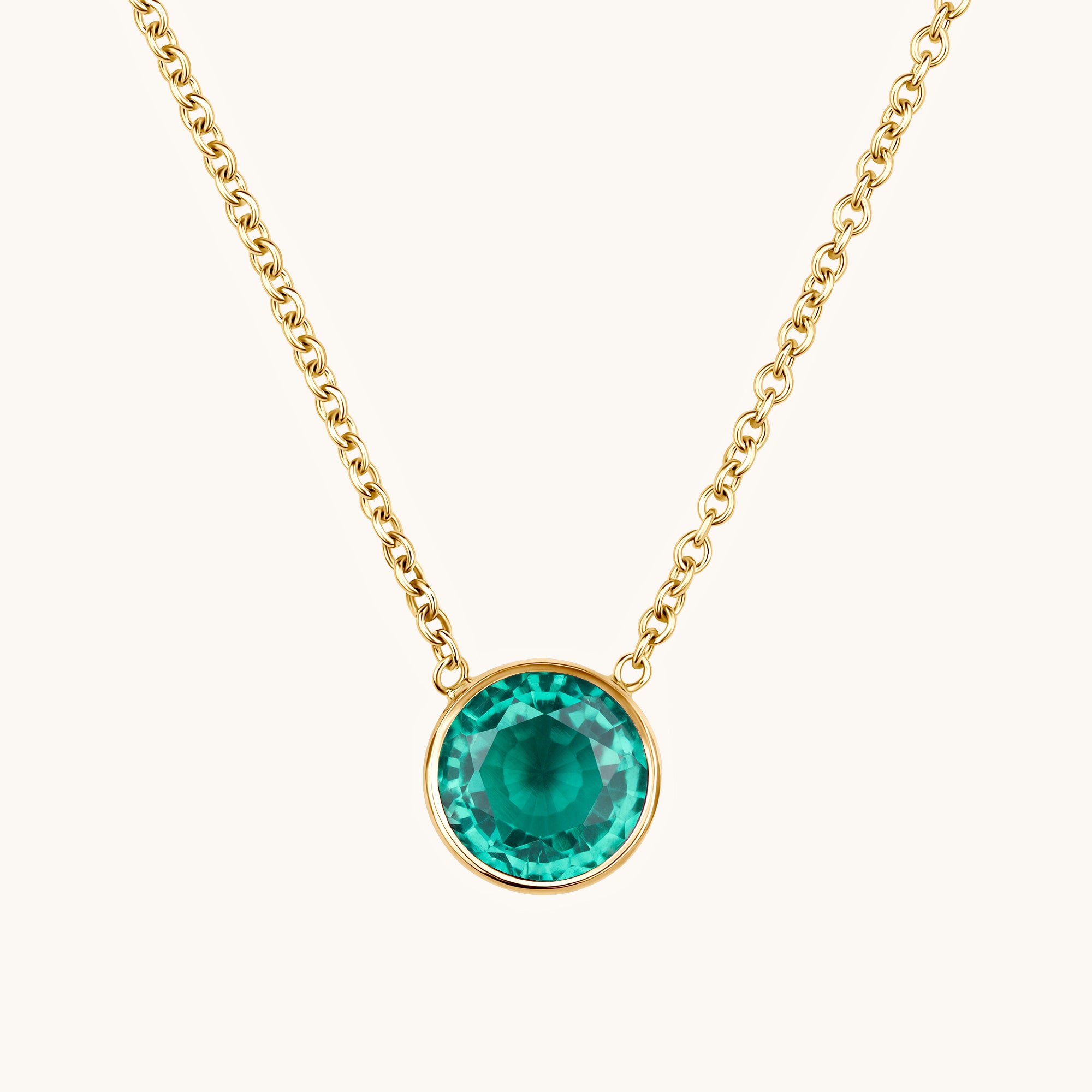 Day 1 | 12 Days of Christmas! Bezel Set Solitaire Birthstone Pendant - Happy Jewelers Fine Jewelry Lifetime Warranty
