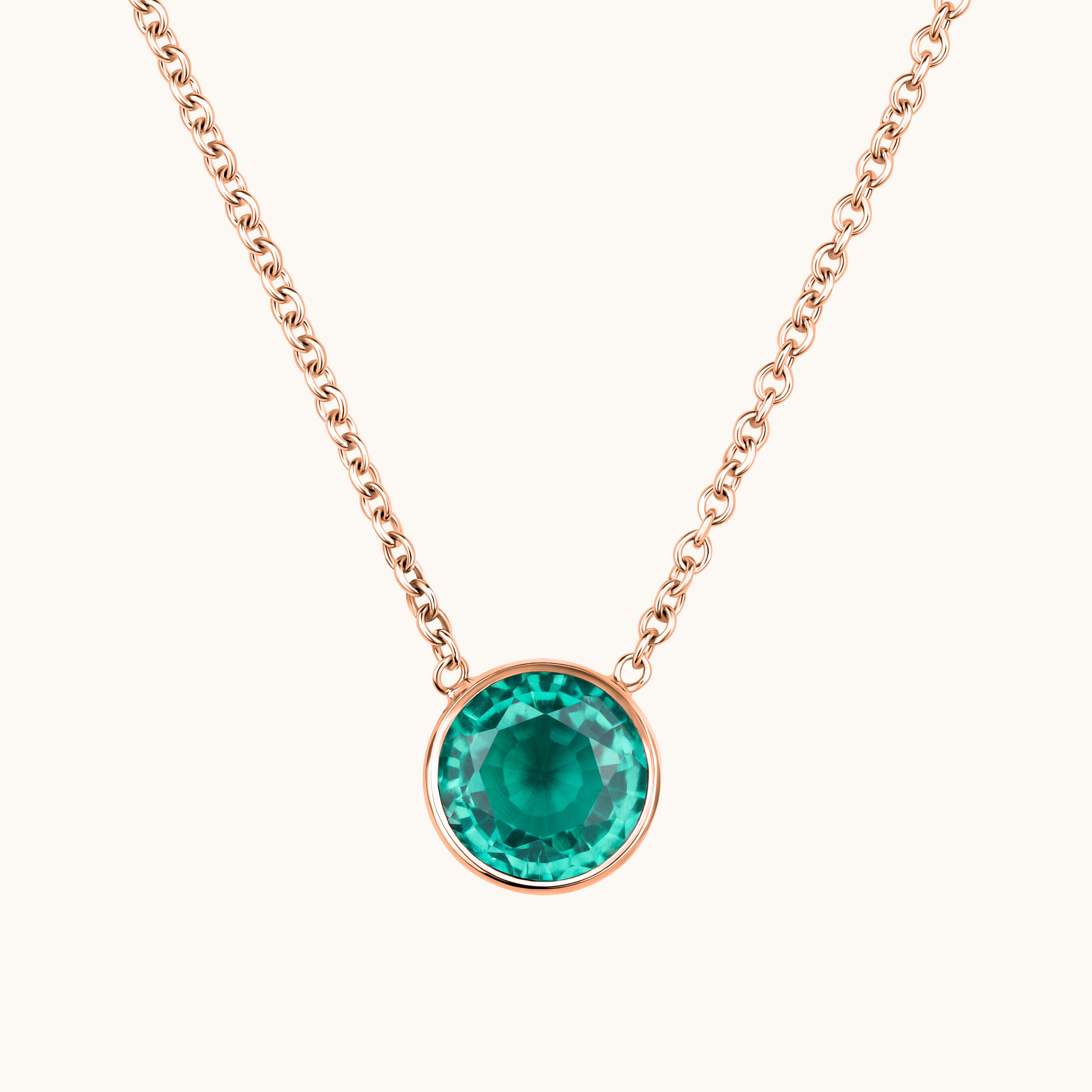 Bezel Set Solitaire Birthstone Pendant - Happy Jewelers Fine Jewelry Lifetime Warranty