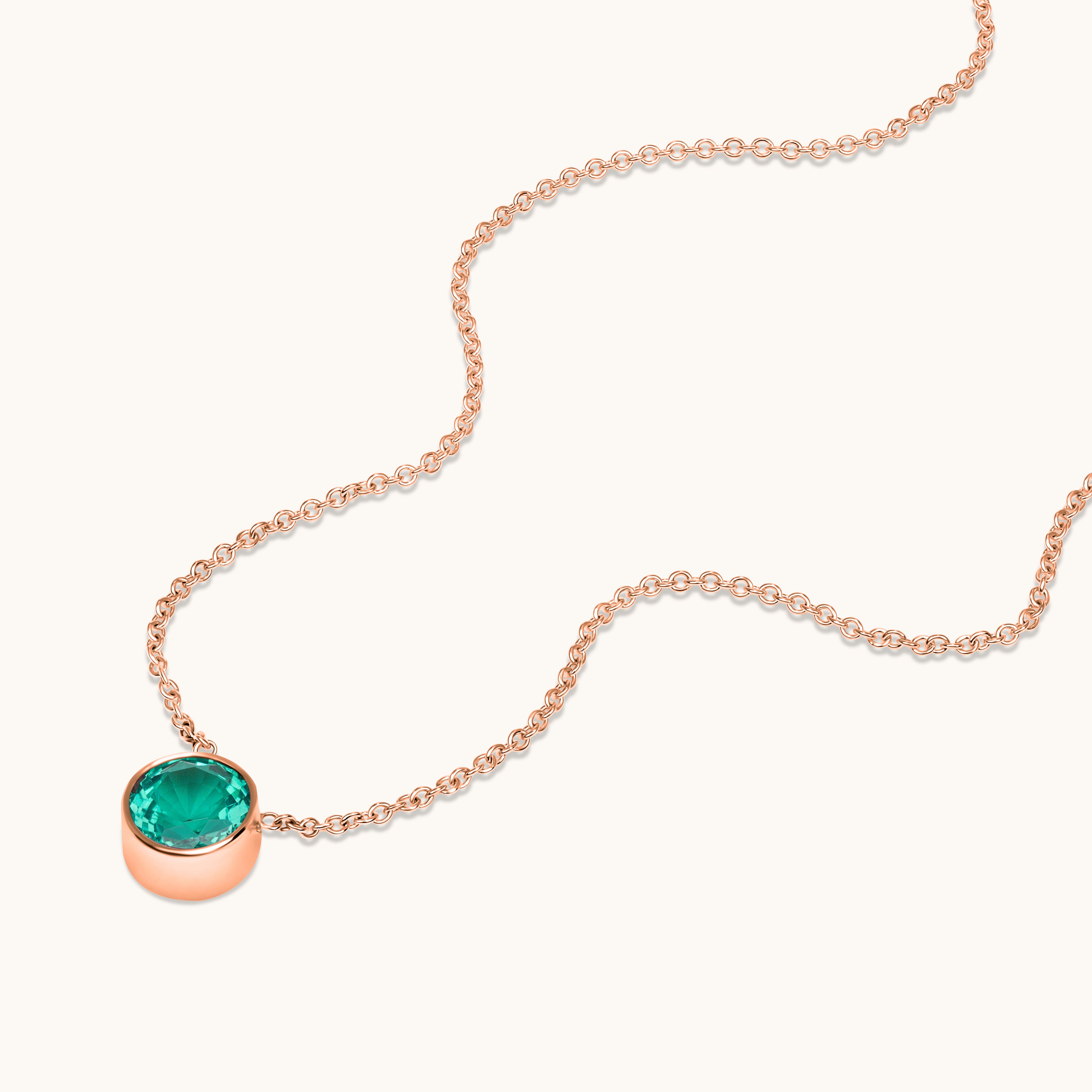 Bezel Set Solitaire Birthstone Pendant - Happy Jewelers Fine Jewelry Lifetime Warranty