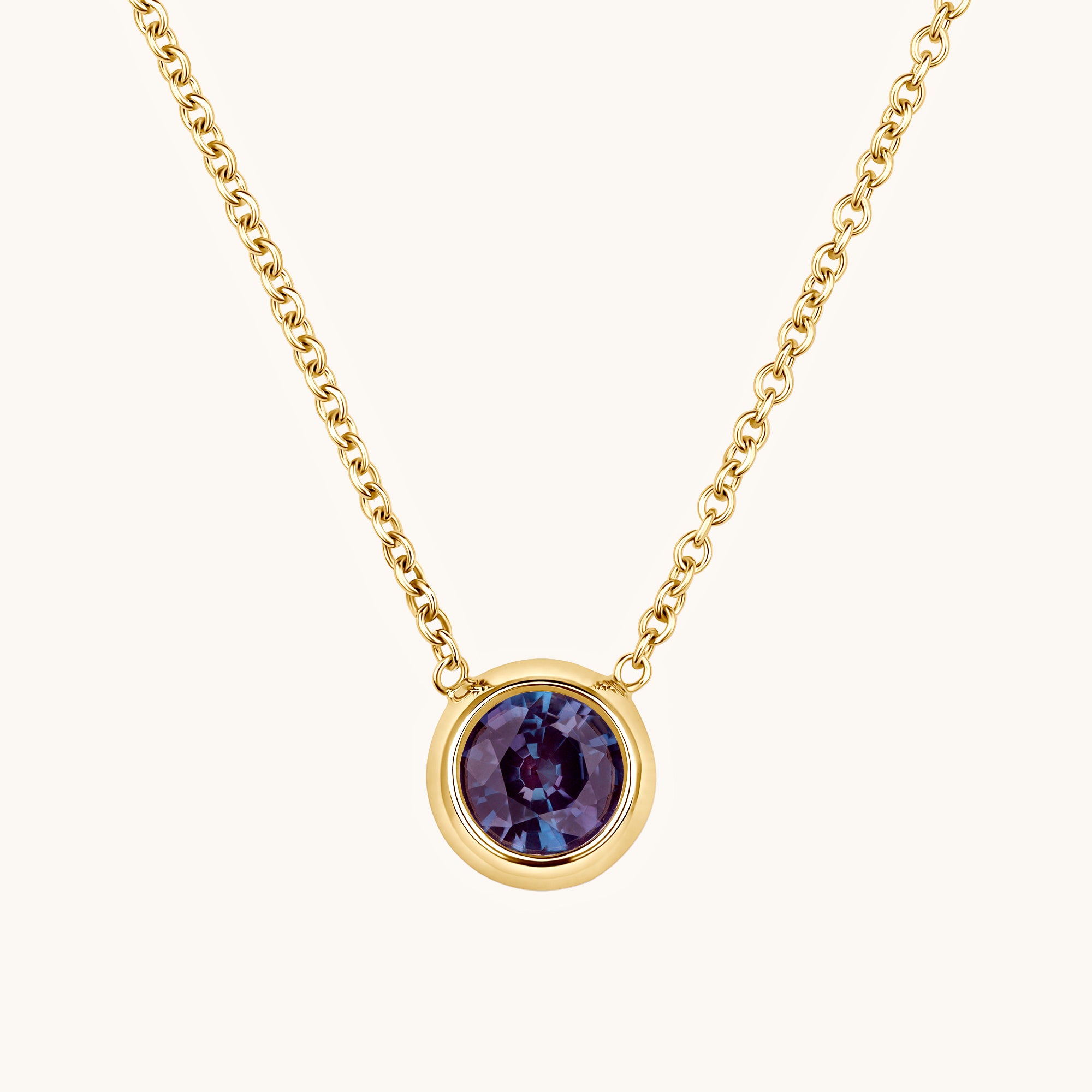 Day 1 | 12 Days of Christmas! Bezel Set Solitaire Birthstone Pendant - Happy Jewelers Fine Jewelry Lifetime Warranty