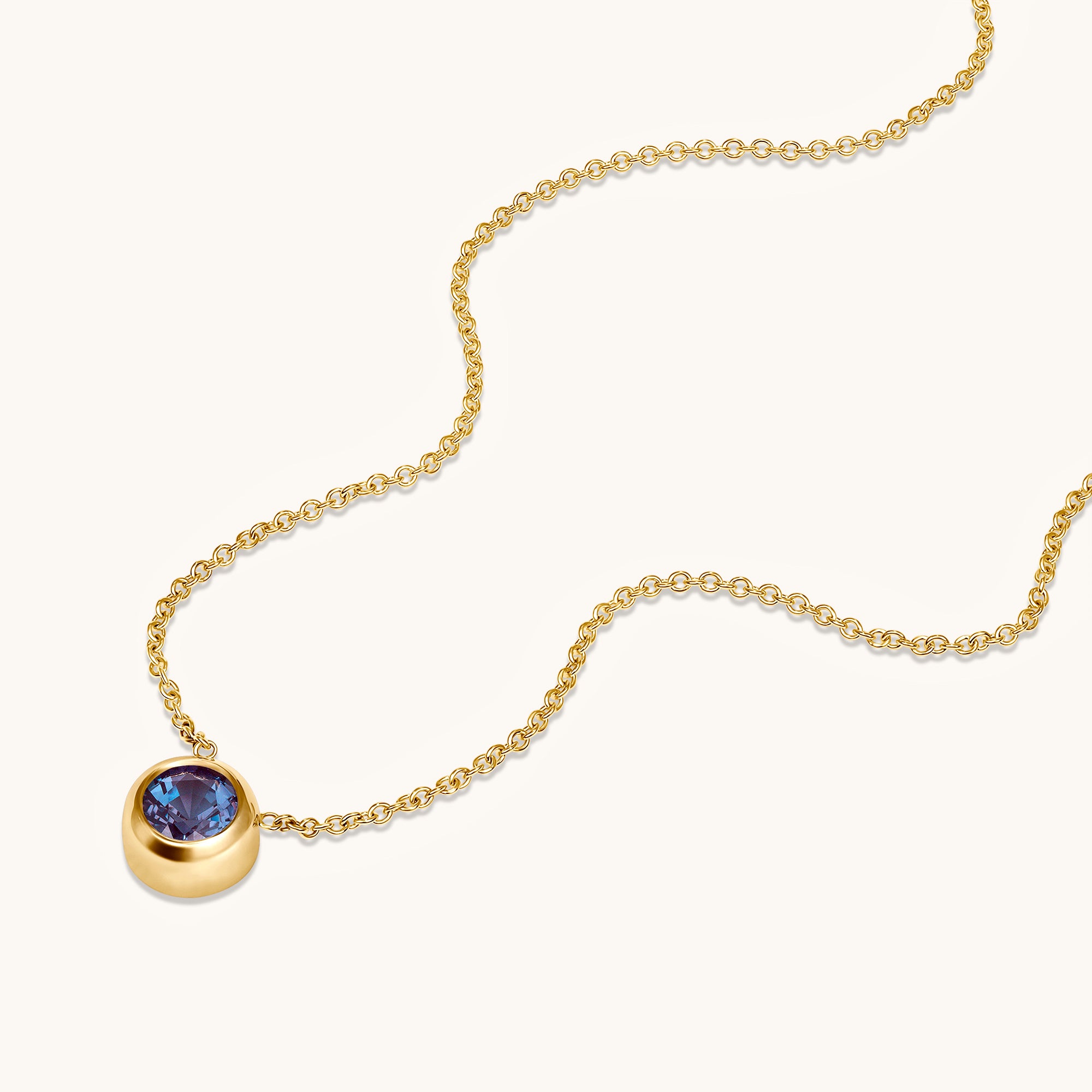 Day 1 | 12 Days of Christmas! Bezel Set Solitaire Birthstone Pendant - Happy Jewelers Fine Jewelry Lifetime Warranty