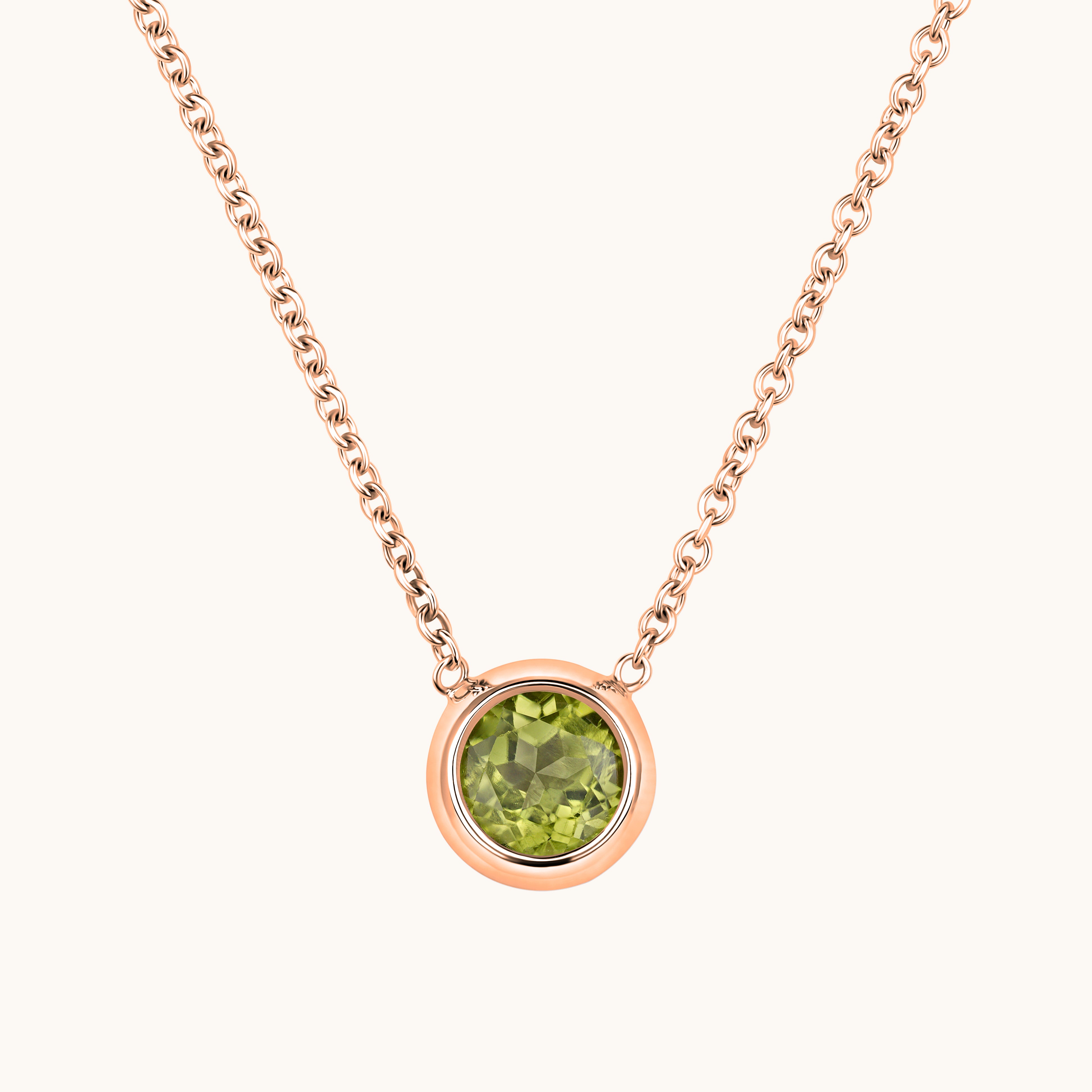 Bezel Set Solitaire Birthstone Pendant - Happy Jewelers Fine Jewelry Lifetime Warranty