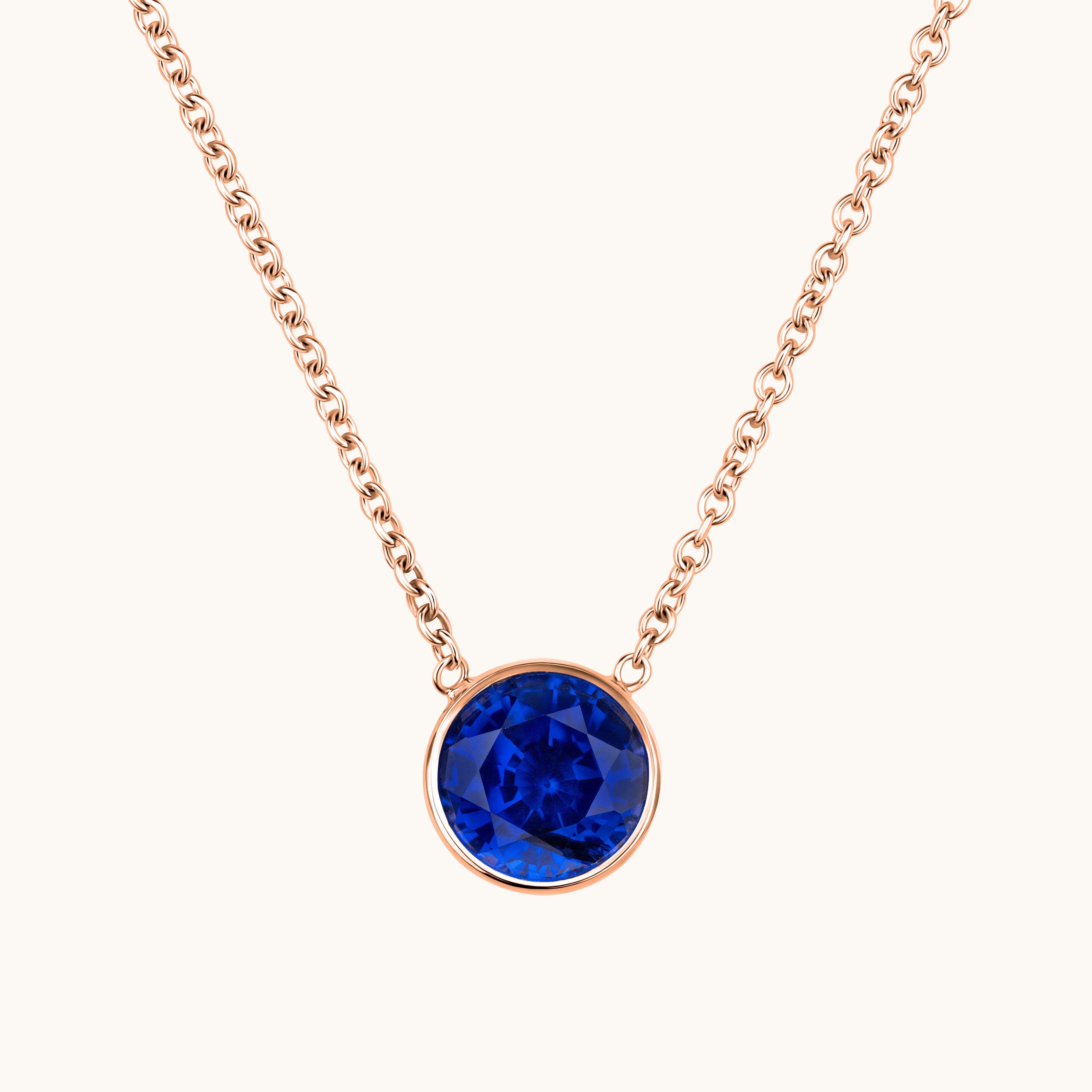 Bezel Set Solitaire Birthstone Pendant - Happy Jewelers Fine Jewelry Lifetime Warranty