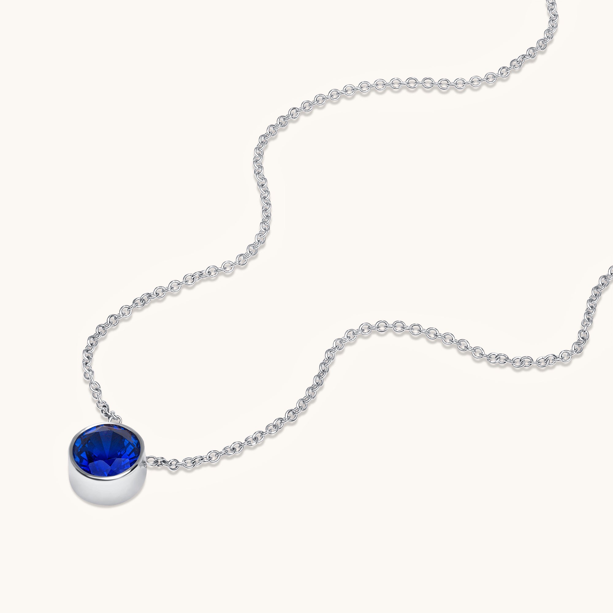 Bezel Set Solitaire Birthstone Pendant - Happy Jewelers Fine Jewelry Lifetime Warranty