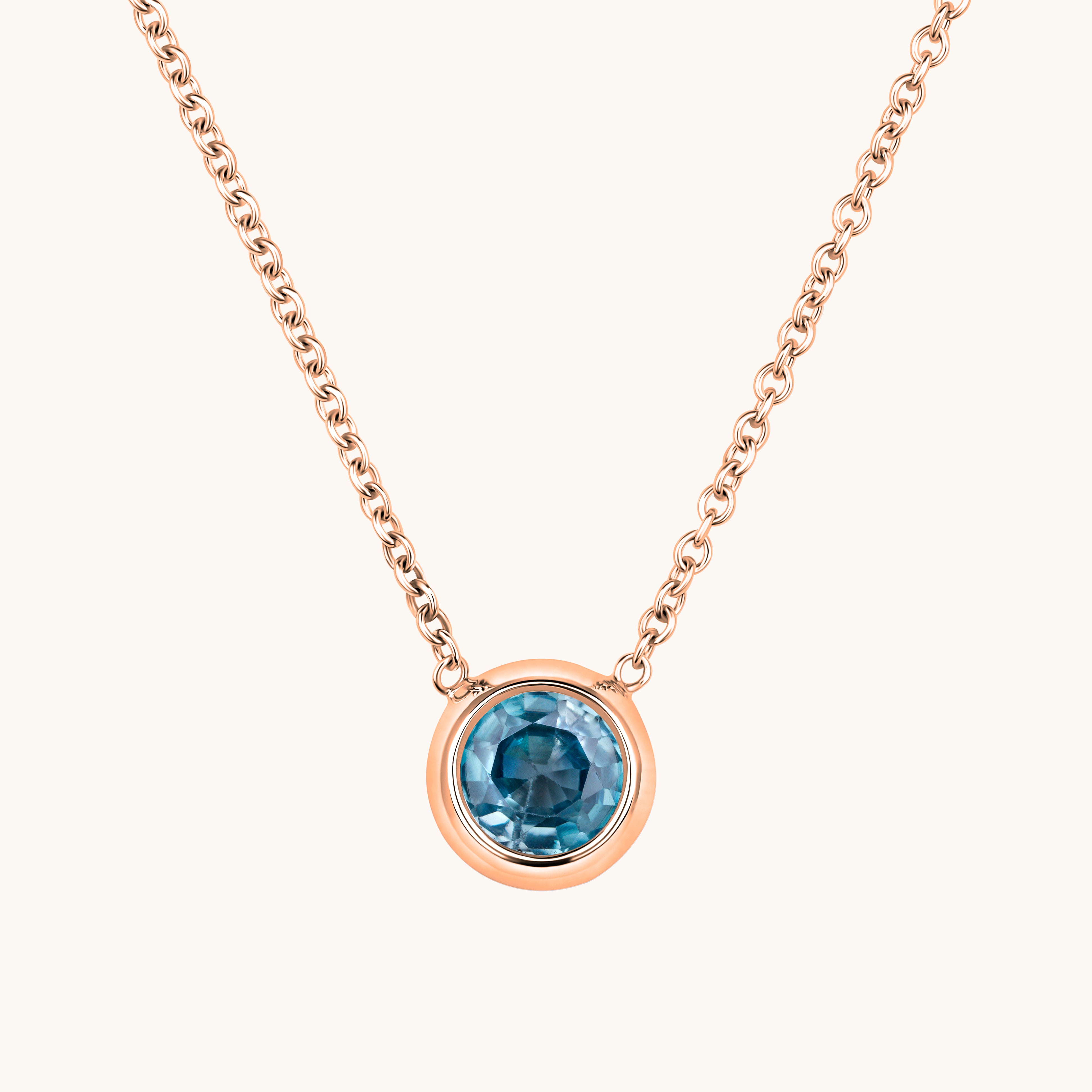 Bezel Set Solitaire Birthstone Pendant - Happy Jewelers Fine Jewelry Lifetime Warranty