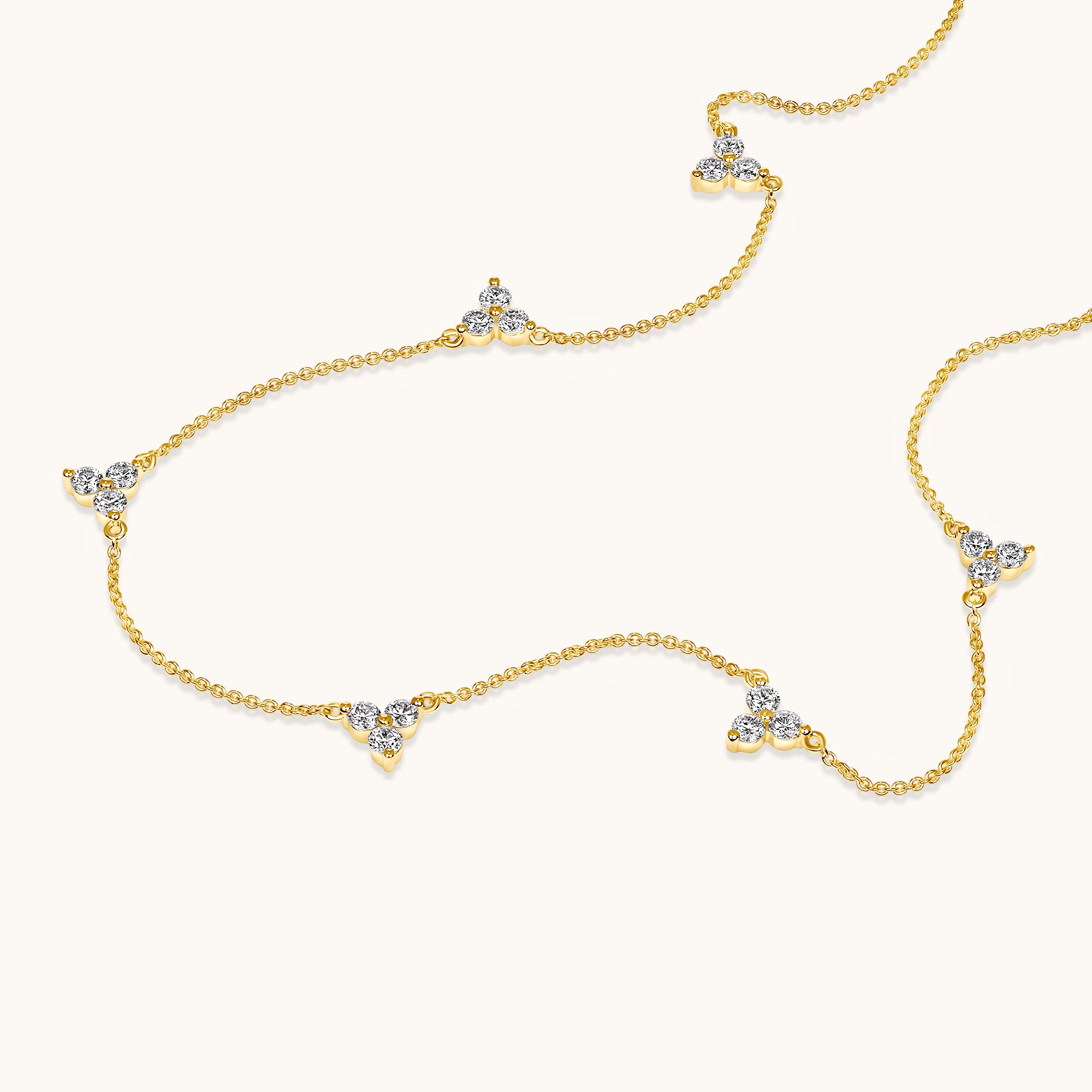 Trio Lab Diamond Necklace