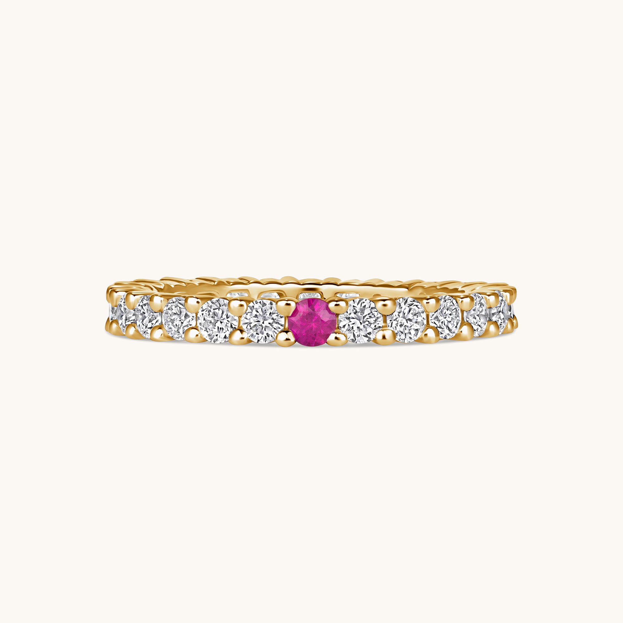 Birthstone Diamond Eternity Band - Happy Jewelers Fine Jewelry Lifetime Warranty